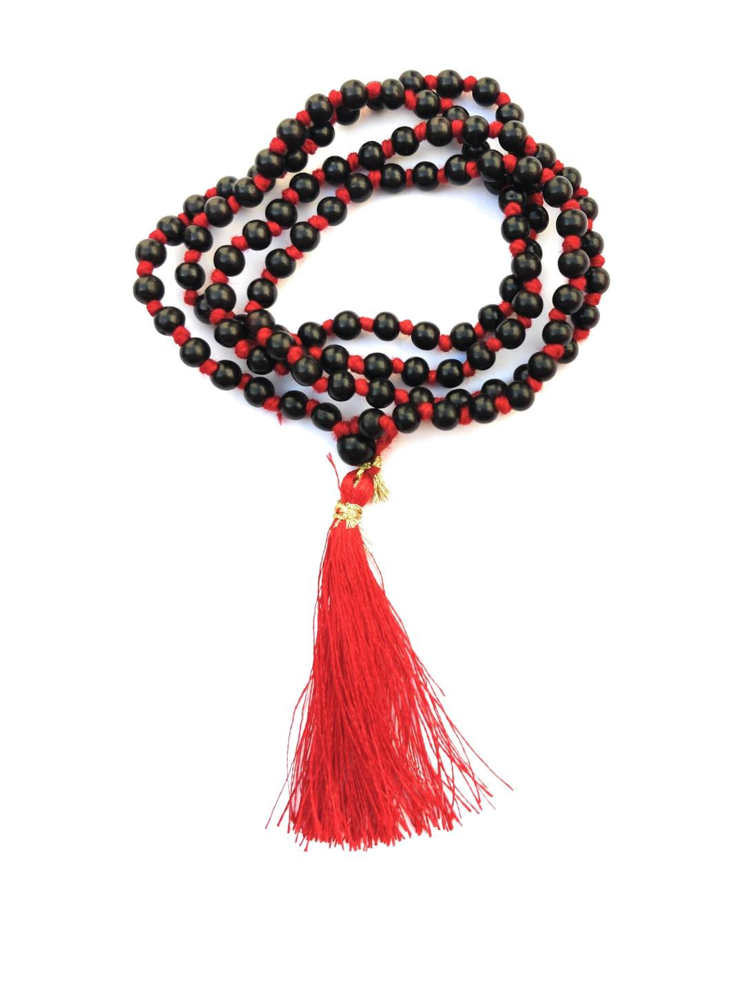 Apnisanskriti Unisex Karungali Ebony Shine 6mm Mala