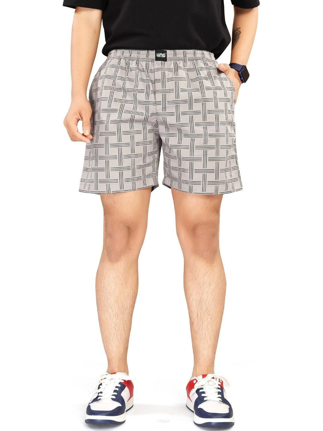 UNOseven Boys Printed Cotton Shorts