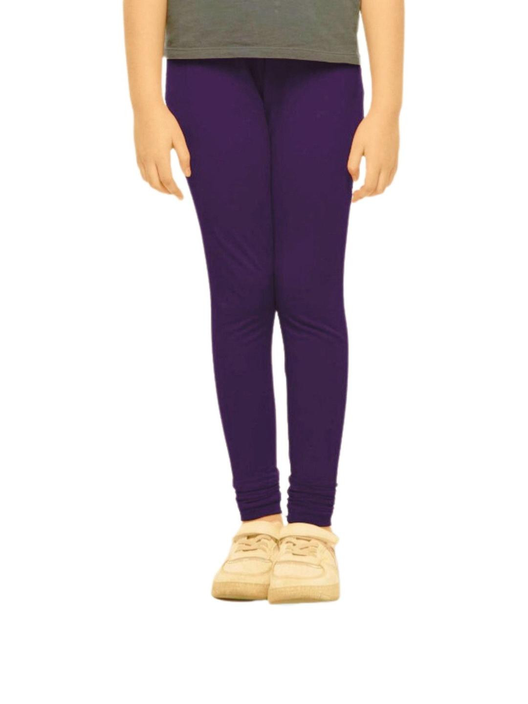 Tik Tok WEARS Girls Purple Churidar Length Leggings