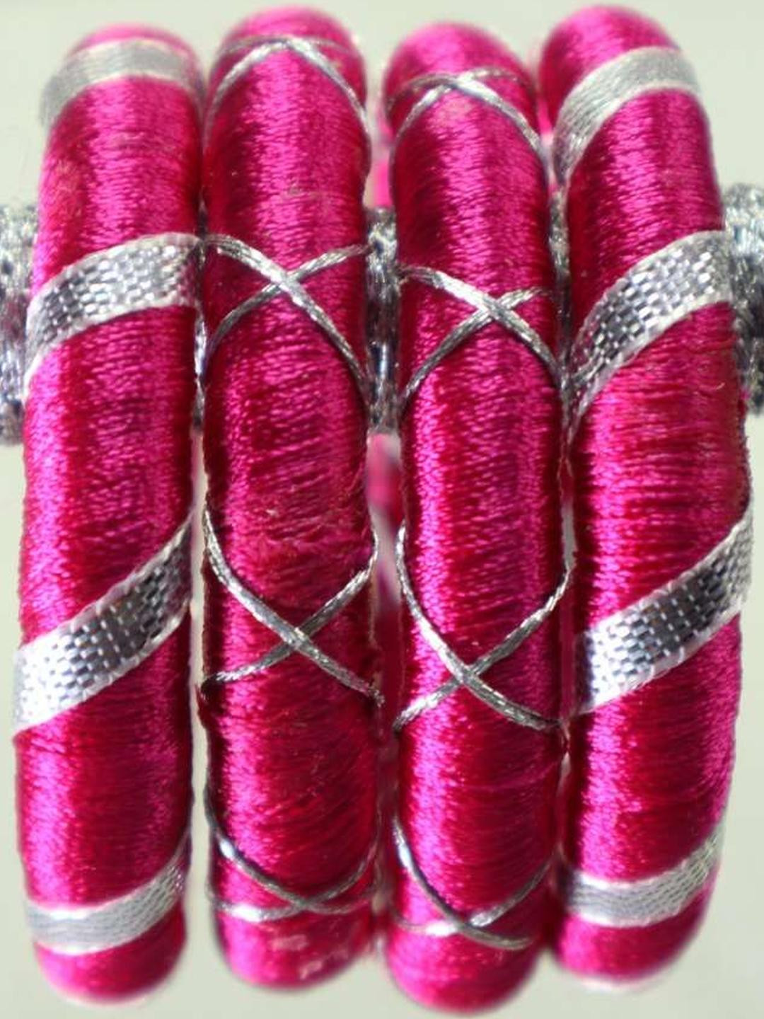 Kamule Silk Thread Gota Patti Bangle