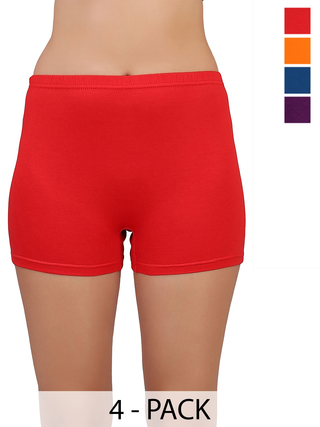 SELFCARE Pack Of 4 Mid Rise Stretchable Boy Short Briefs SN3618LYCRA