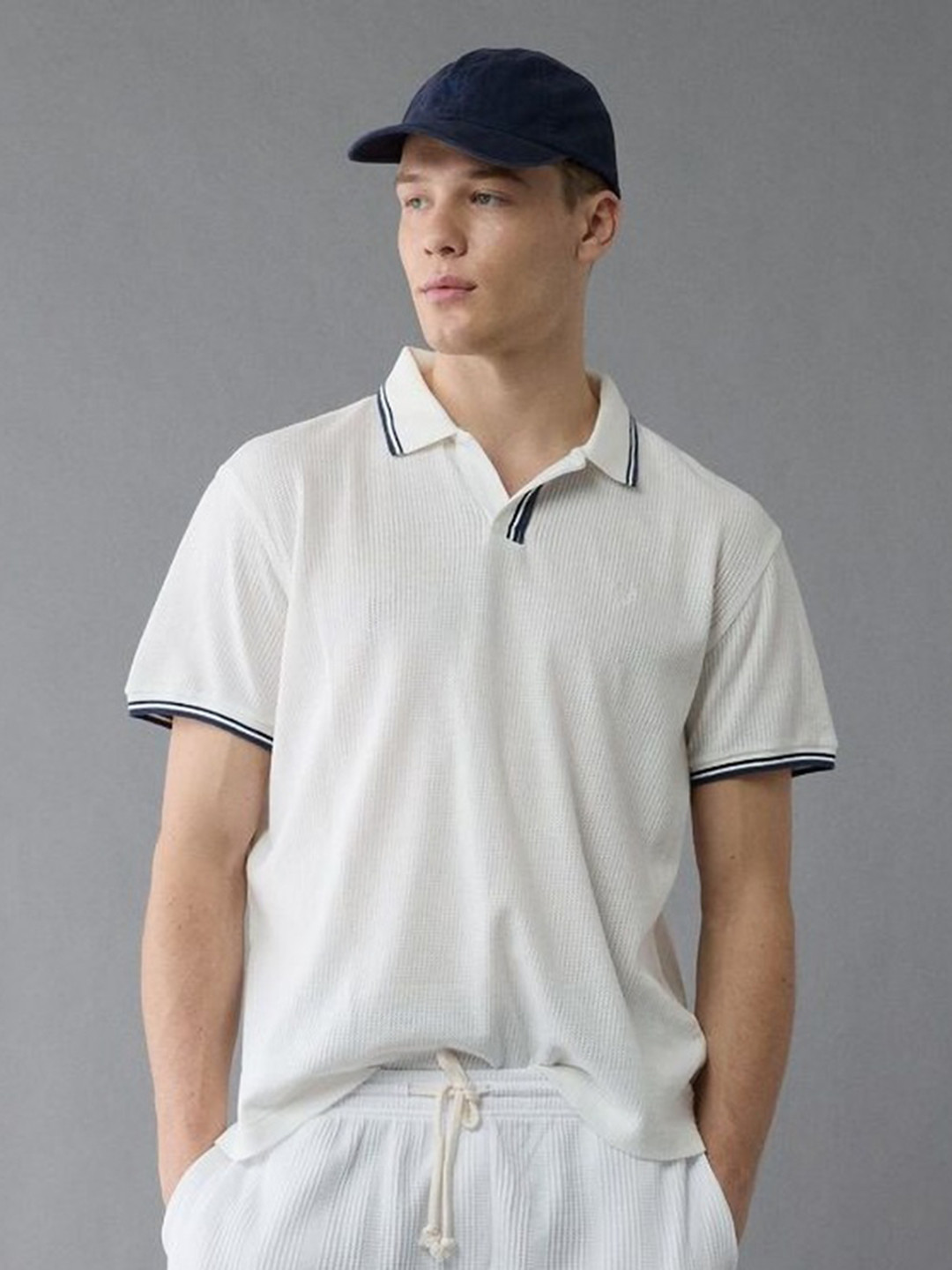 AMERICAN EAGLE OUTFITTERS Polo Collar Regular Fit T-Shirts