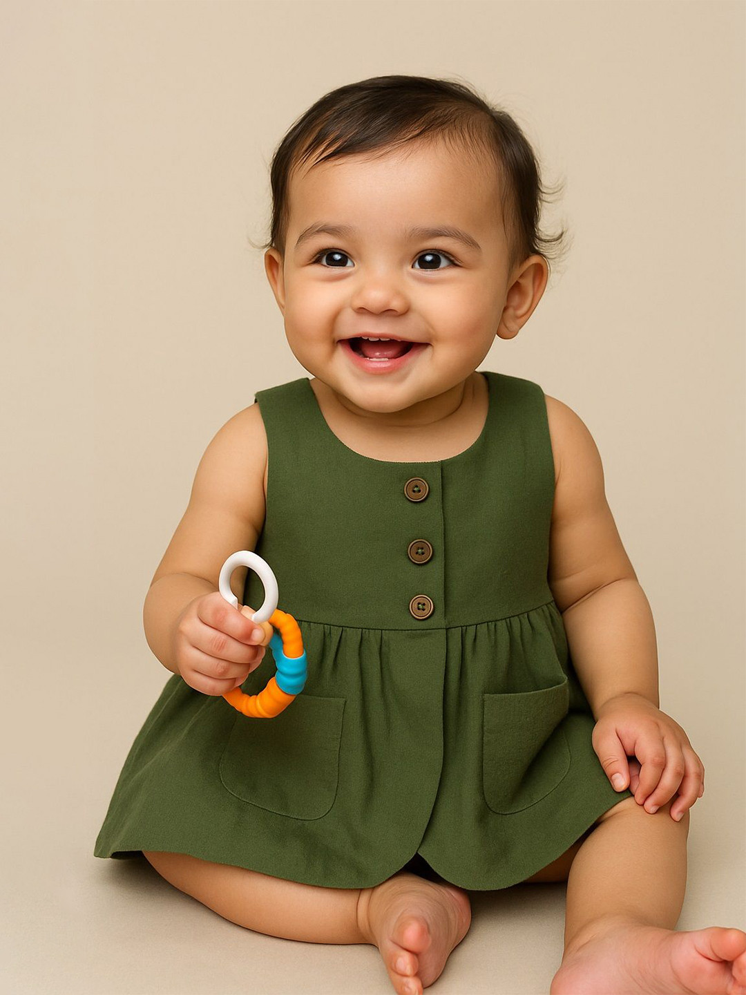 EARTHY TWEENS Mossy Meadow Girls Sleeveless Fit & Flare Top and Shorts