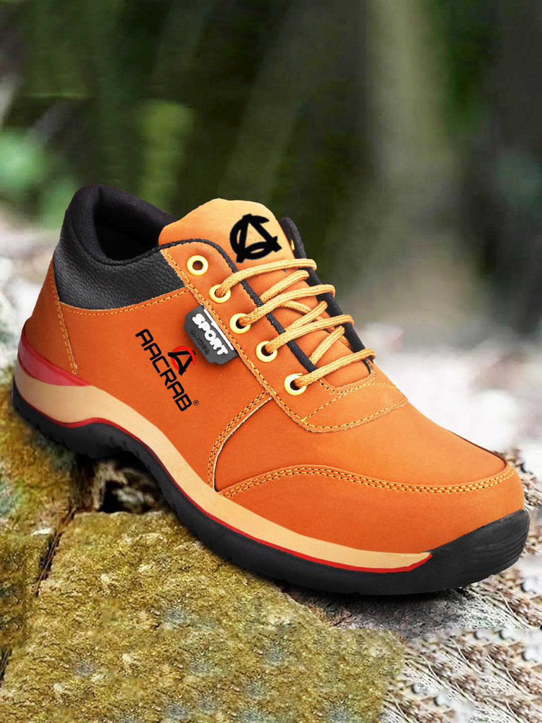 AACRAB Men Round Toe Lace-Ups Boots