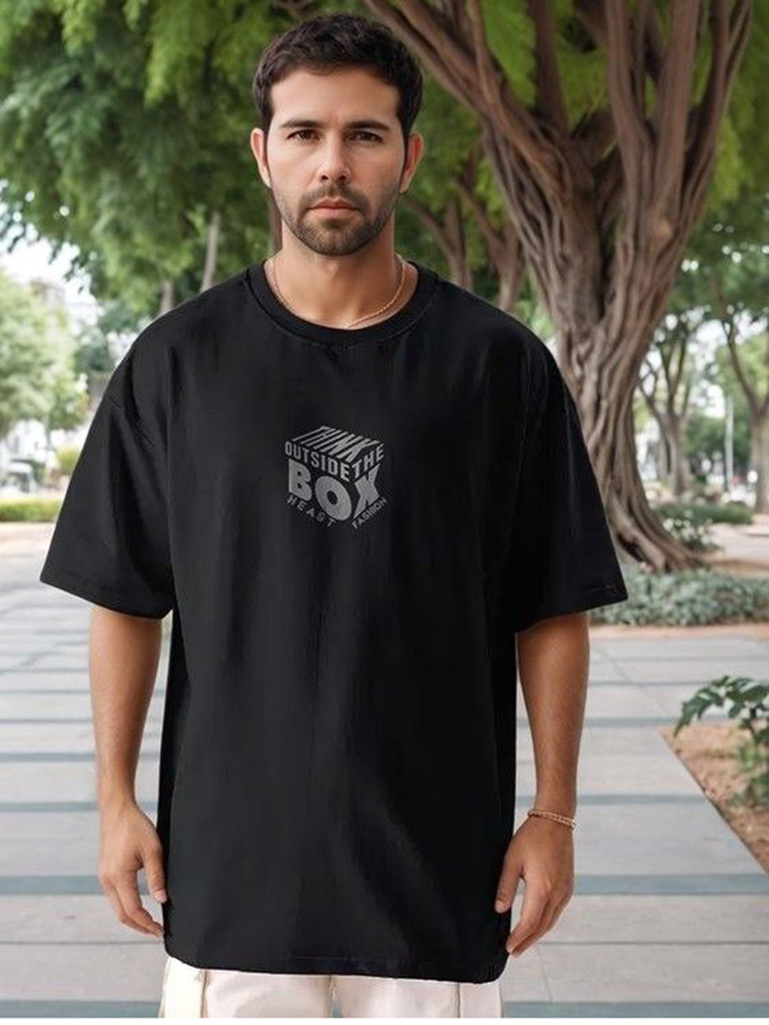 HEAST Graphic Oversized Round Neck Short Sleeves T-shirt