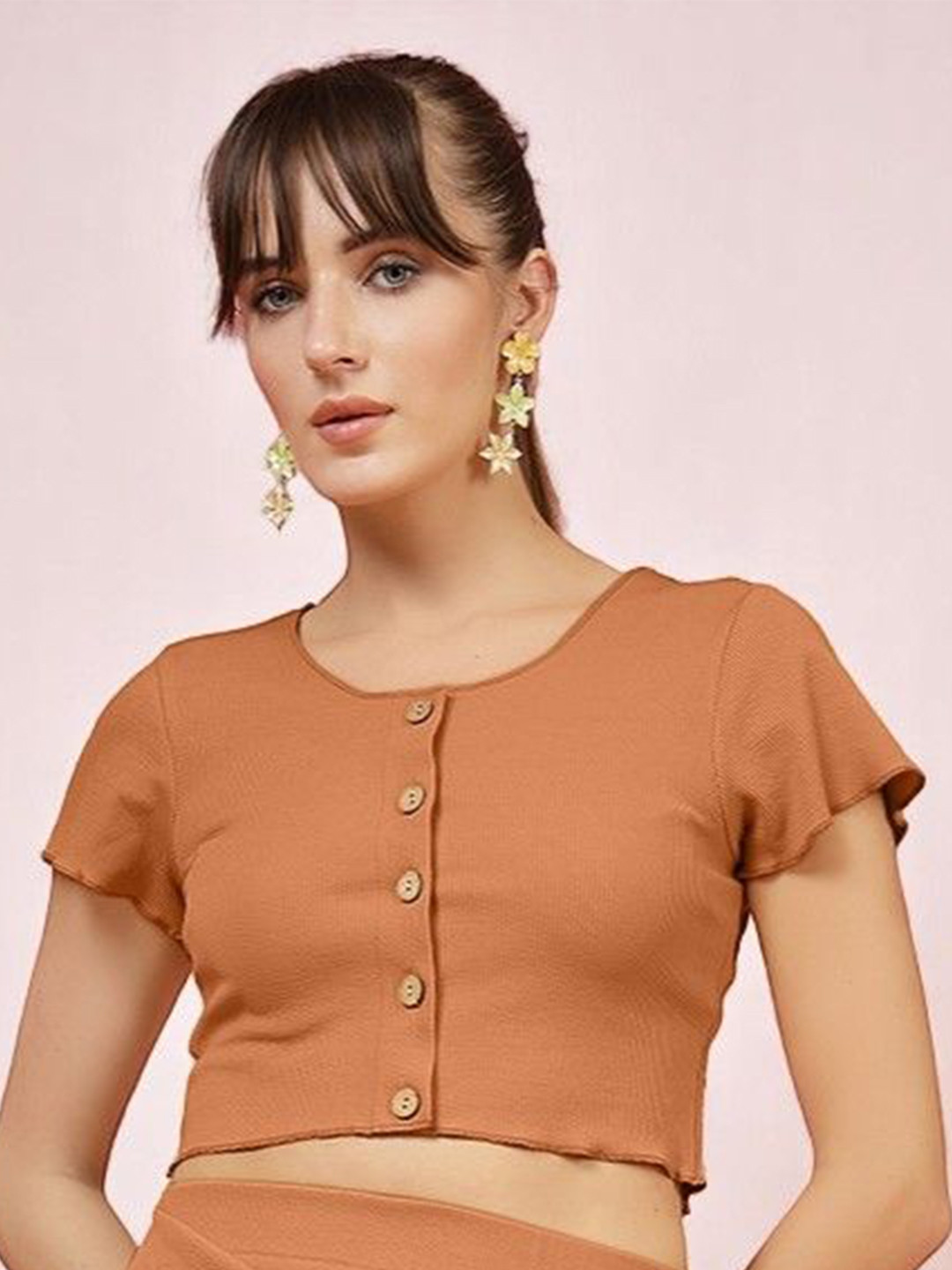 OOMPH! FACTOR Women Ribbed Crop Top