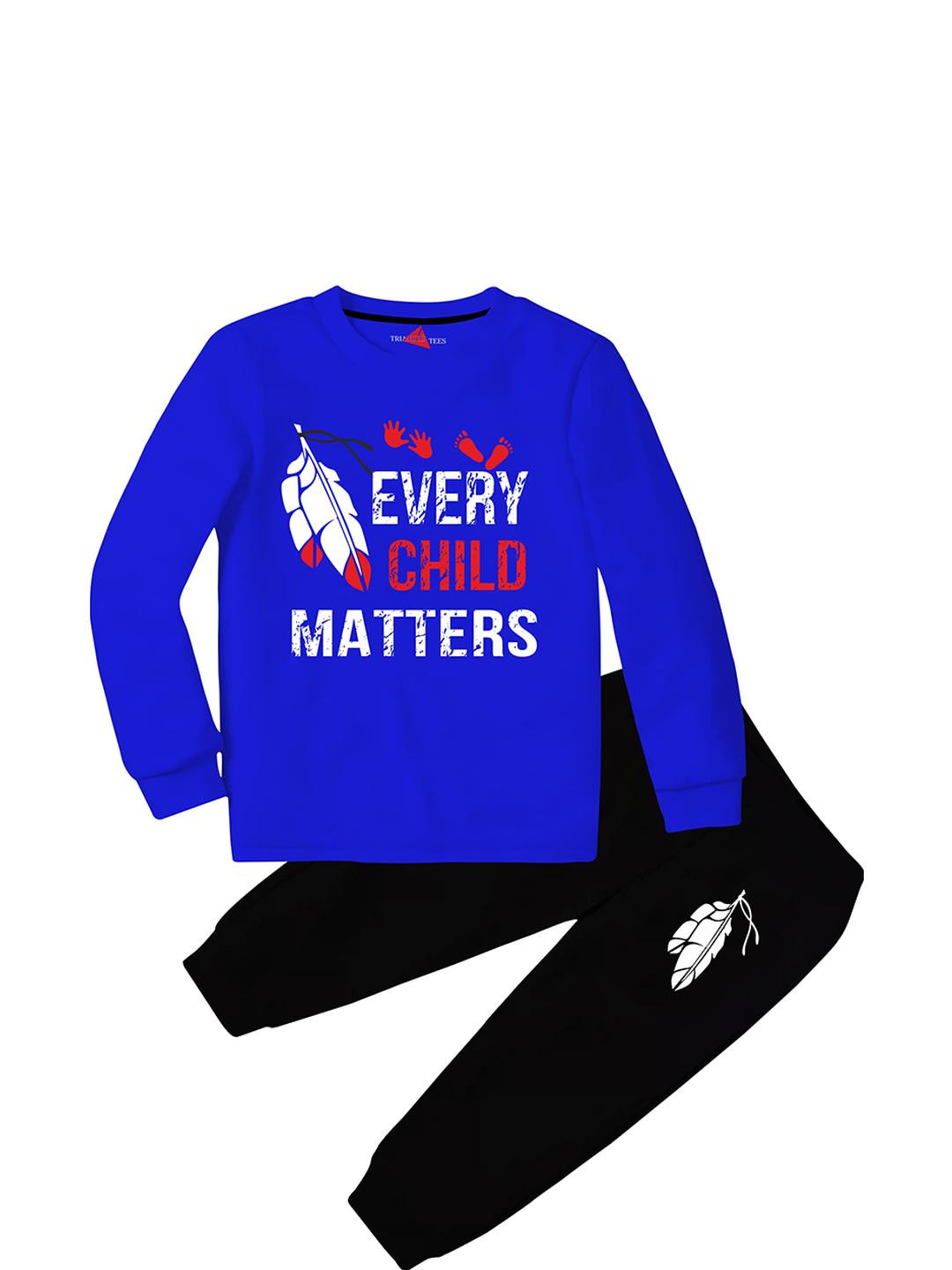 TRIANGLETEES Kids-Unisex Blue Clothing Set