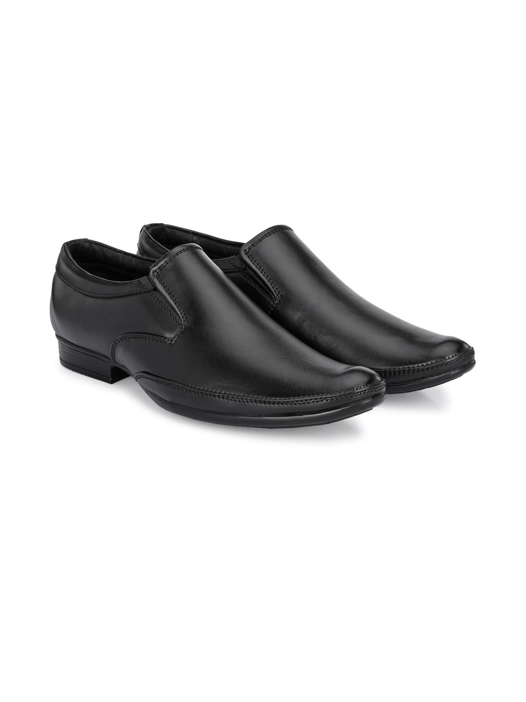 G L Trend Men Black Slip-On Shoes