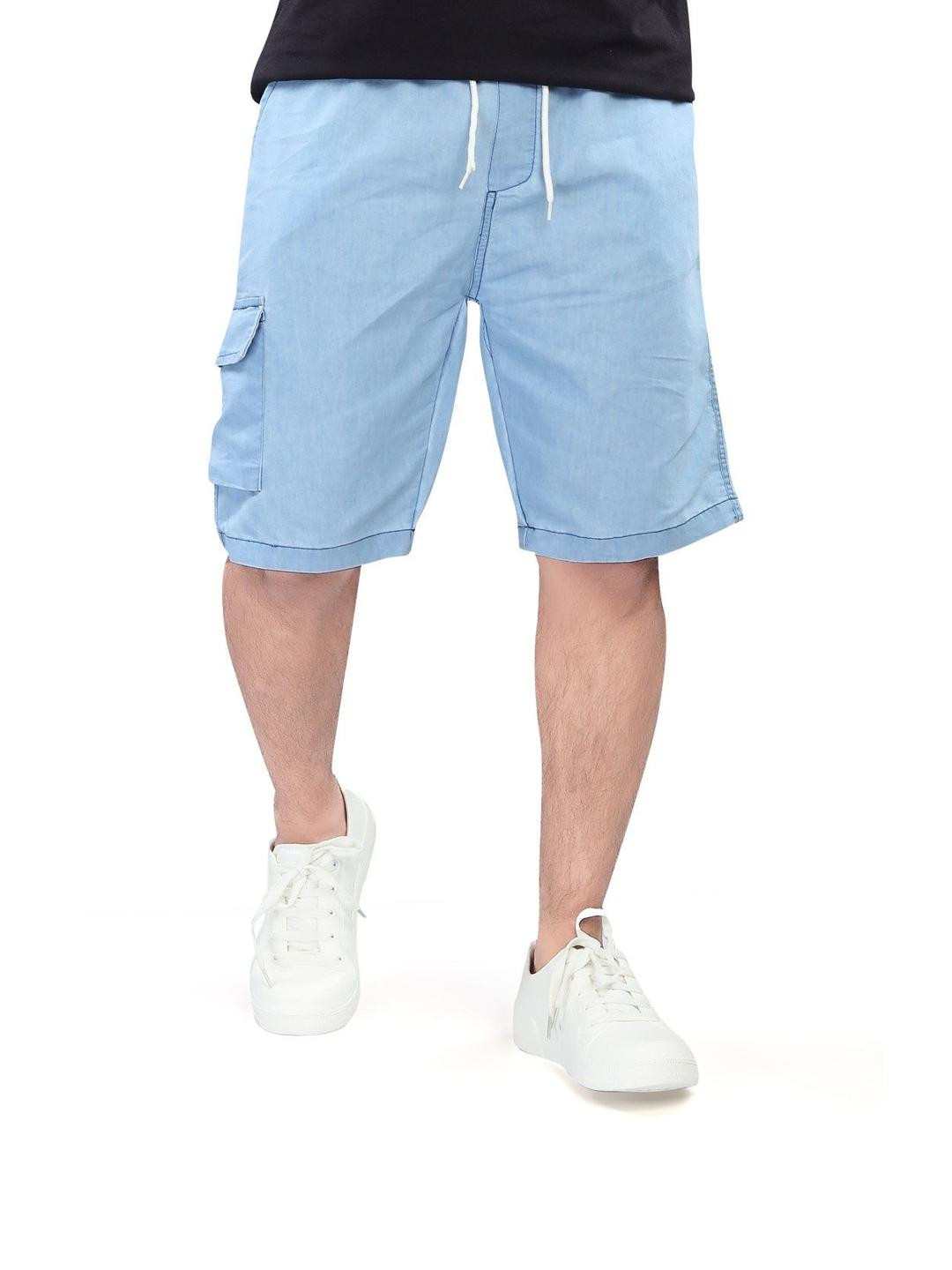 UNOseven Boys Solid Cotton Cargo Shorts