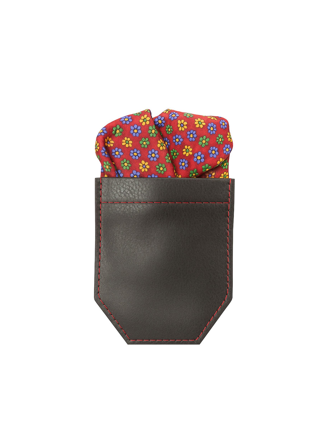 Leonardi Floral Printed Microfiber Pocket Squares