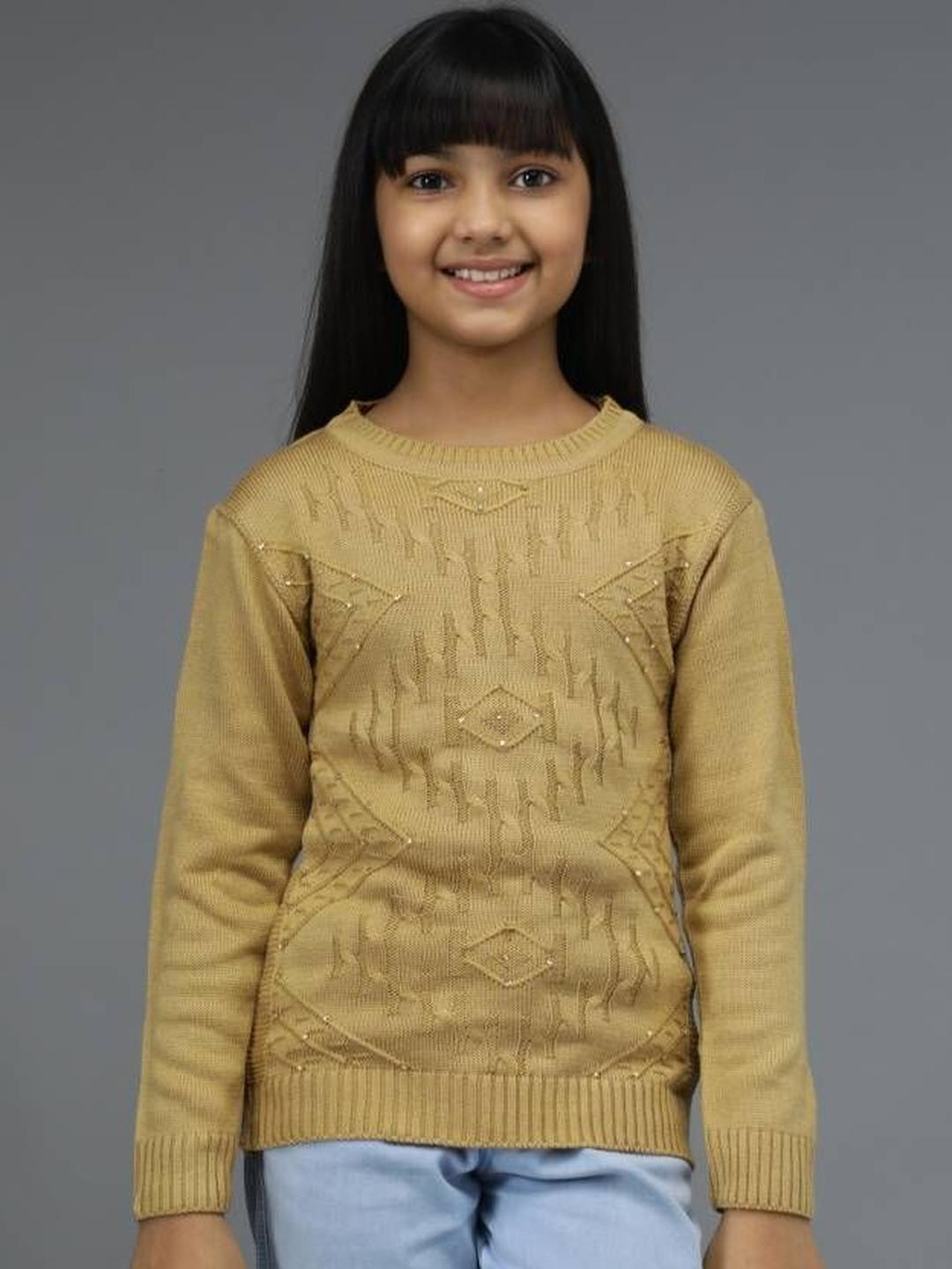 TRENDY WORLD Girls Woollen Pullover