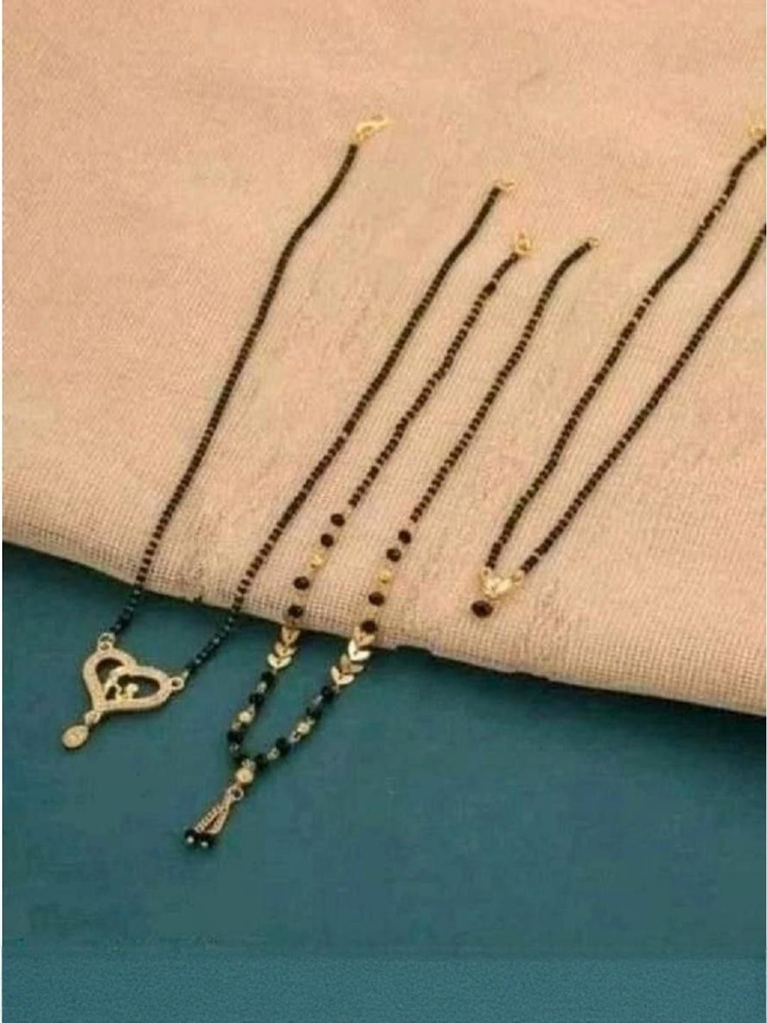 Anouk Pack of 3 Gold-Plated Brass Mangalsutra