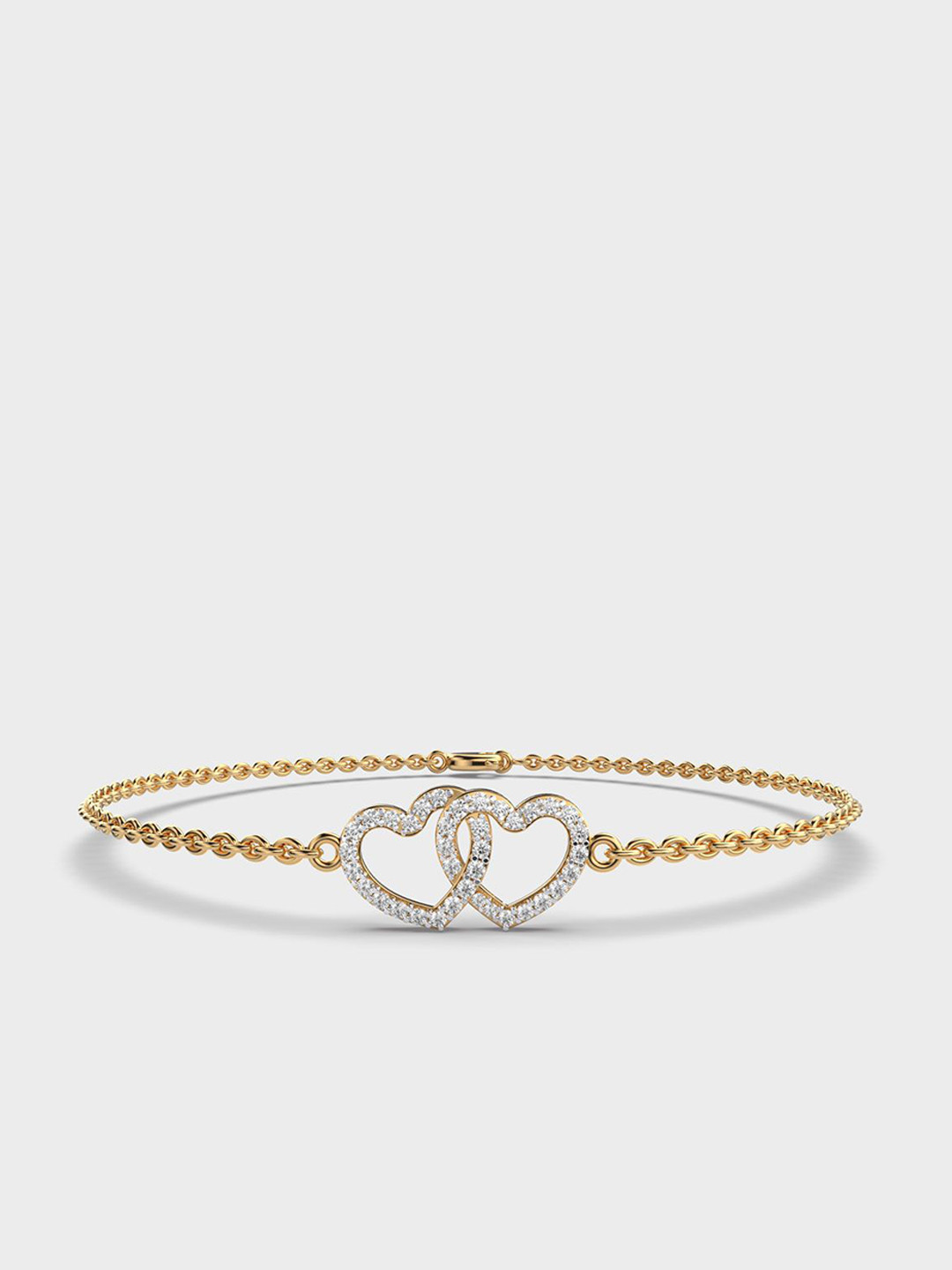 Jewelbox Rejoicing Hearts Diamond Bracelet