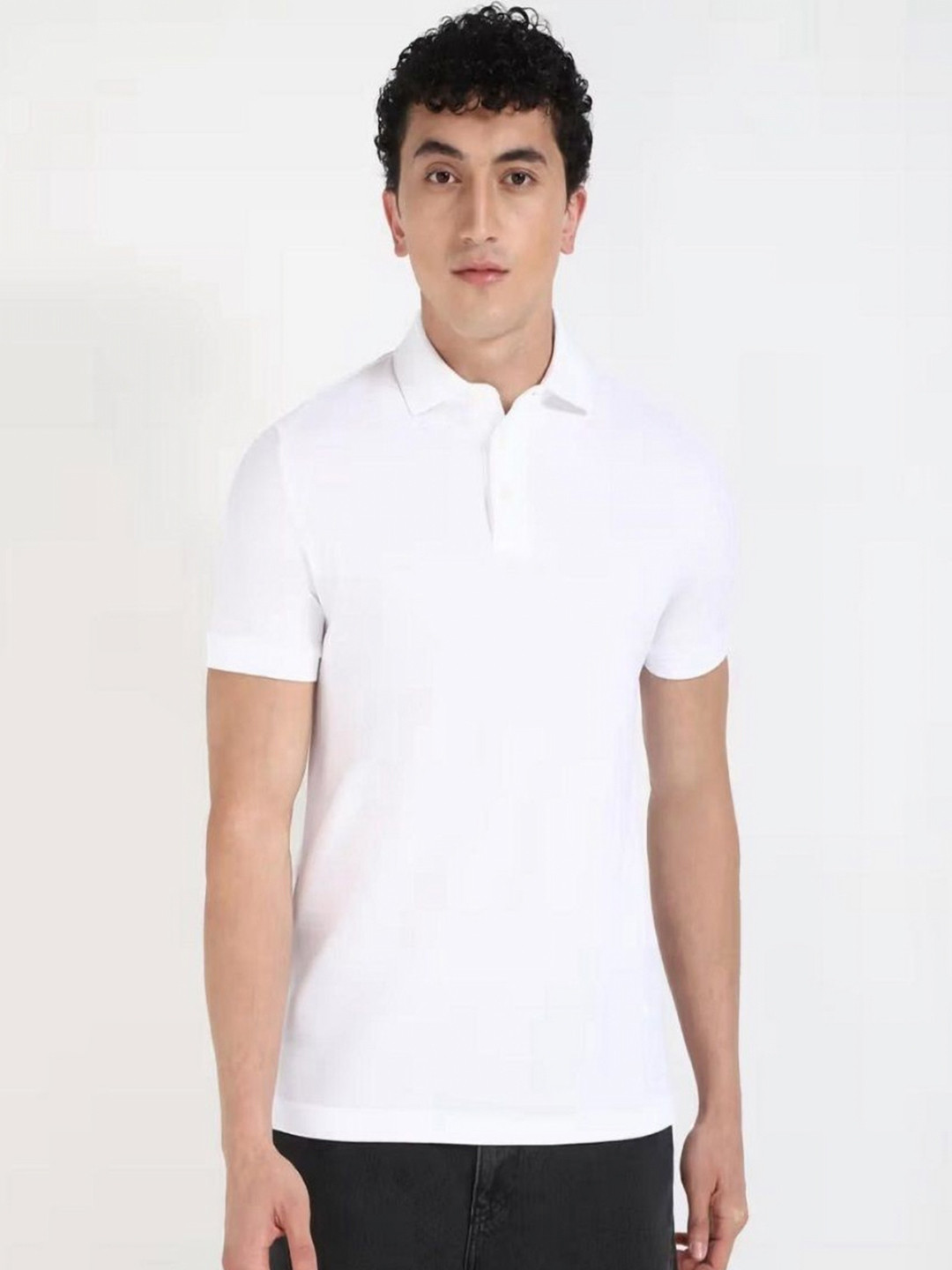 ATTITUDE START OF FASHION Men Polo Collar Pockets T-shirt