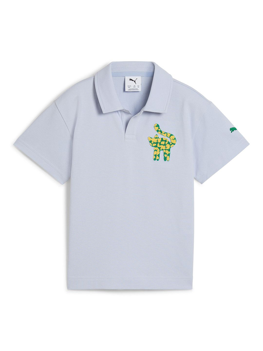 Puma Kids Cats Club Relaxed Fit Pique Cotton Polo T Shirt