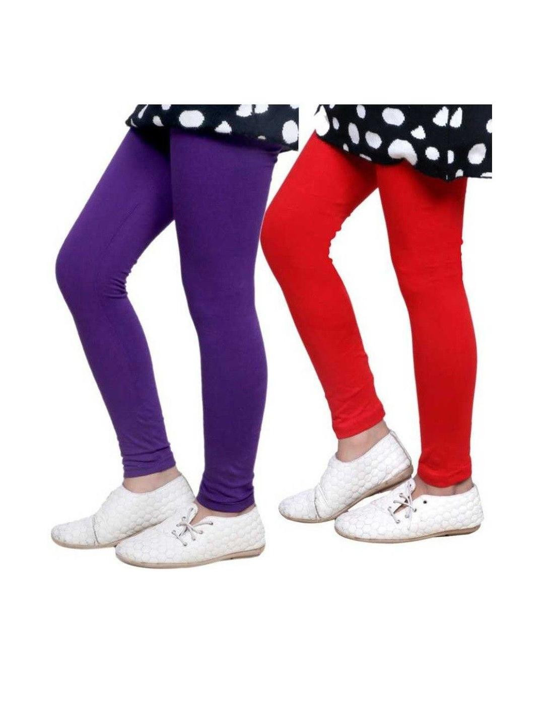 Tik Tok WEARS Girls Purple Ankle Length Leggings