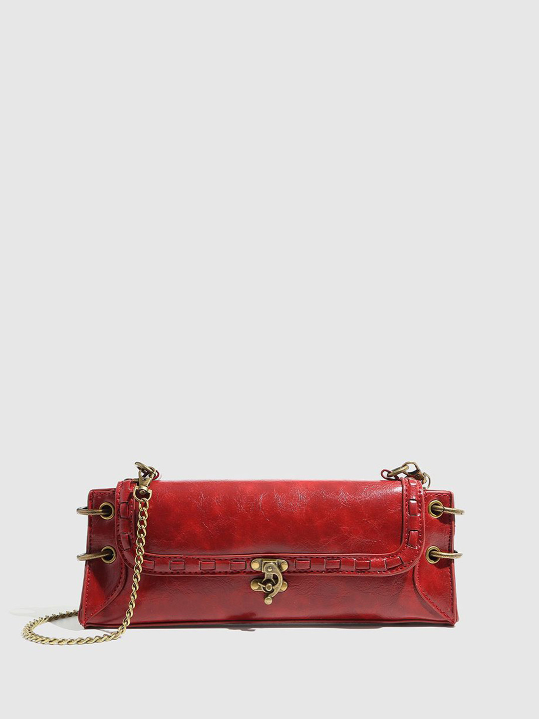 CORSICA Textured PU Structured Sling Bag with Tasselled