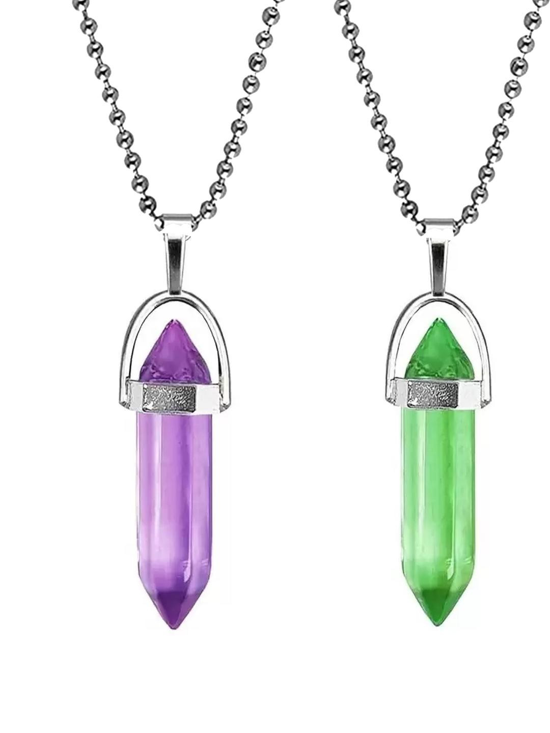 Anvika Green Brass Pendant