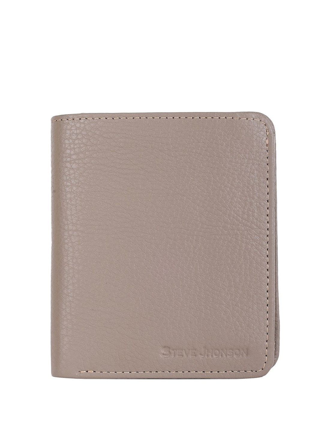 Steve Jhonson Men Leather Two Fold Wallet