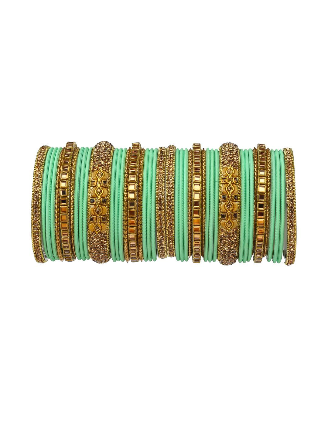 GLIKA Sea Green Alloy Bangle