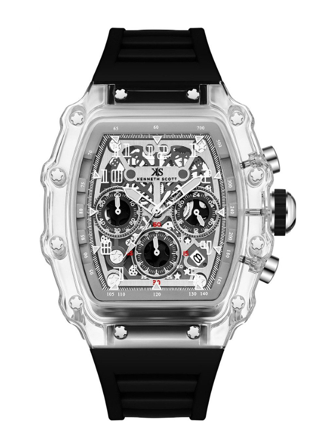 KENNETH SCOTT Men Dial & Straps Analogue Multi Function Watch K25103-ZSBI