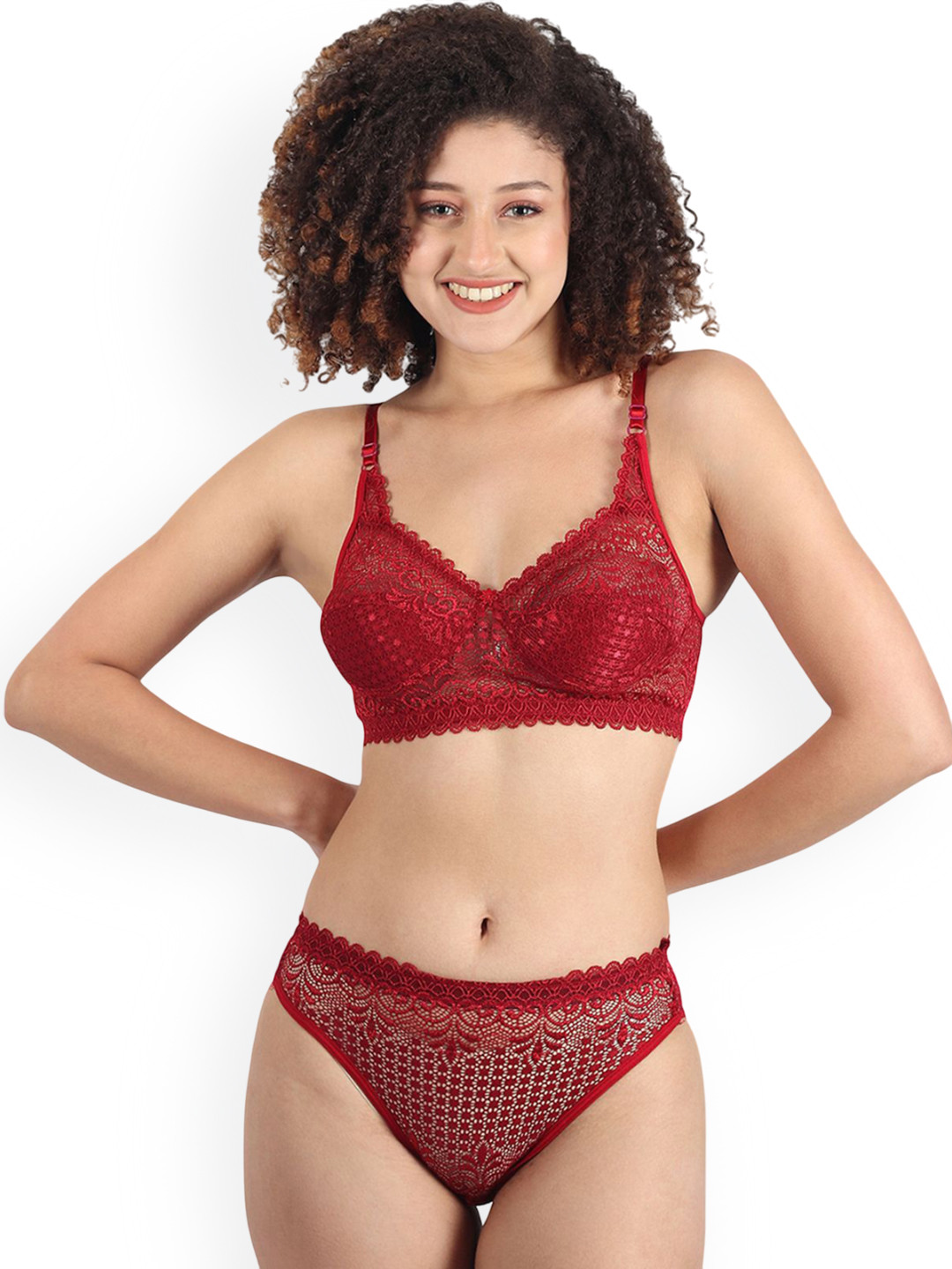 PIBU Self-Designed Non-Padded Lingerie Set B-Rain-Set_M