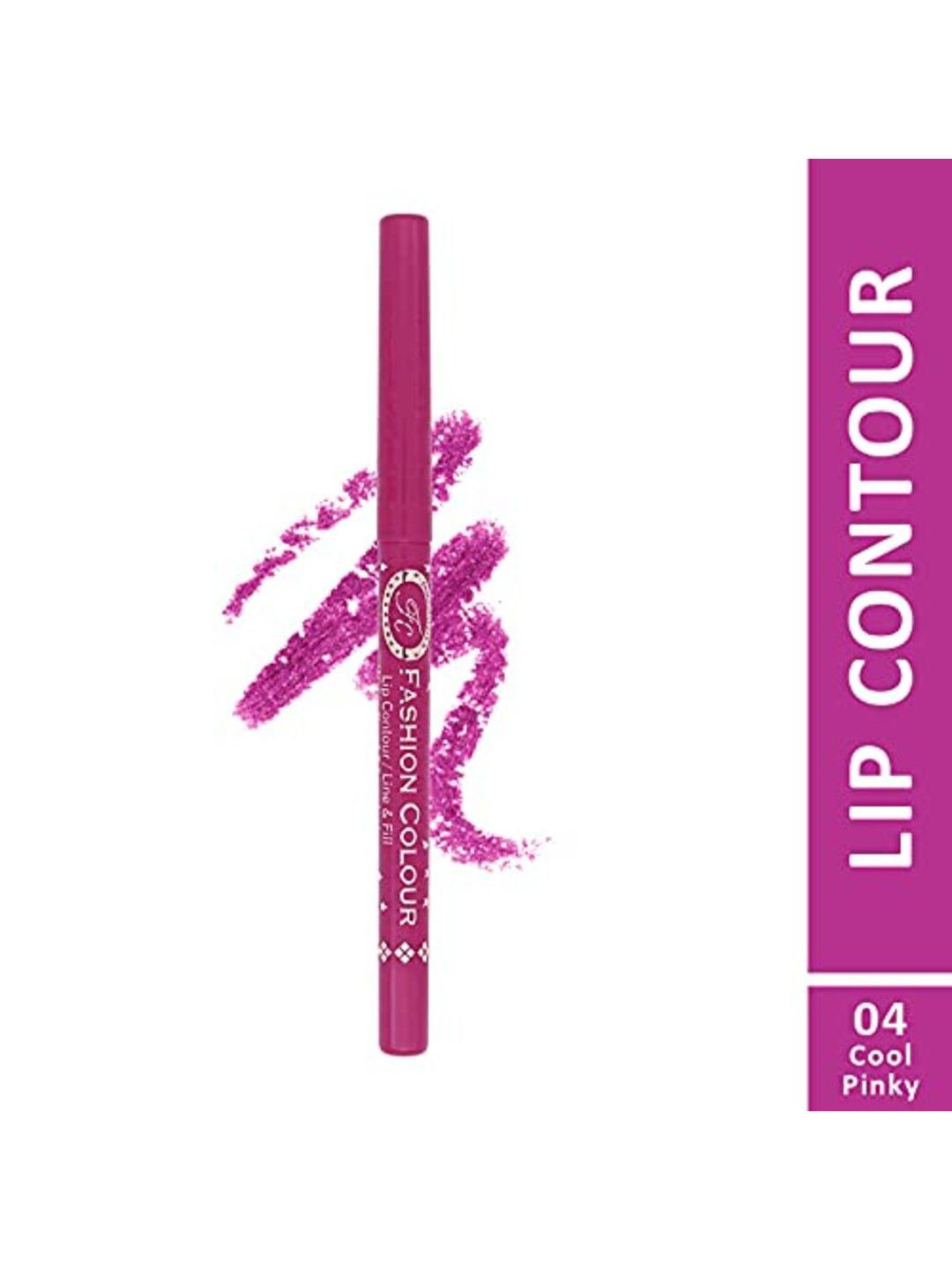 Fashion Colour Line And Fill Lip Contour Matte Lipliner - Cool Pinky 4