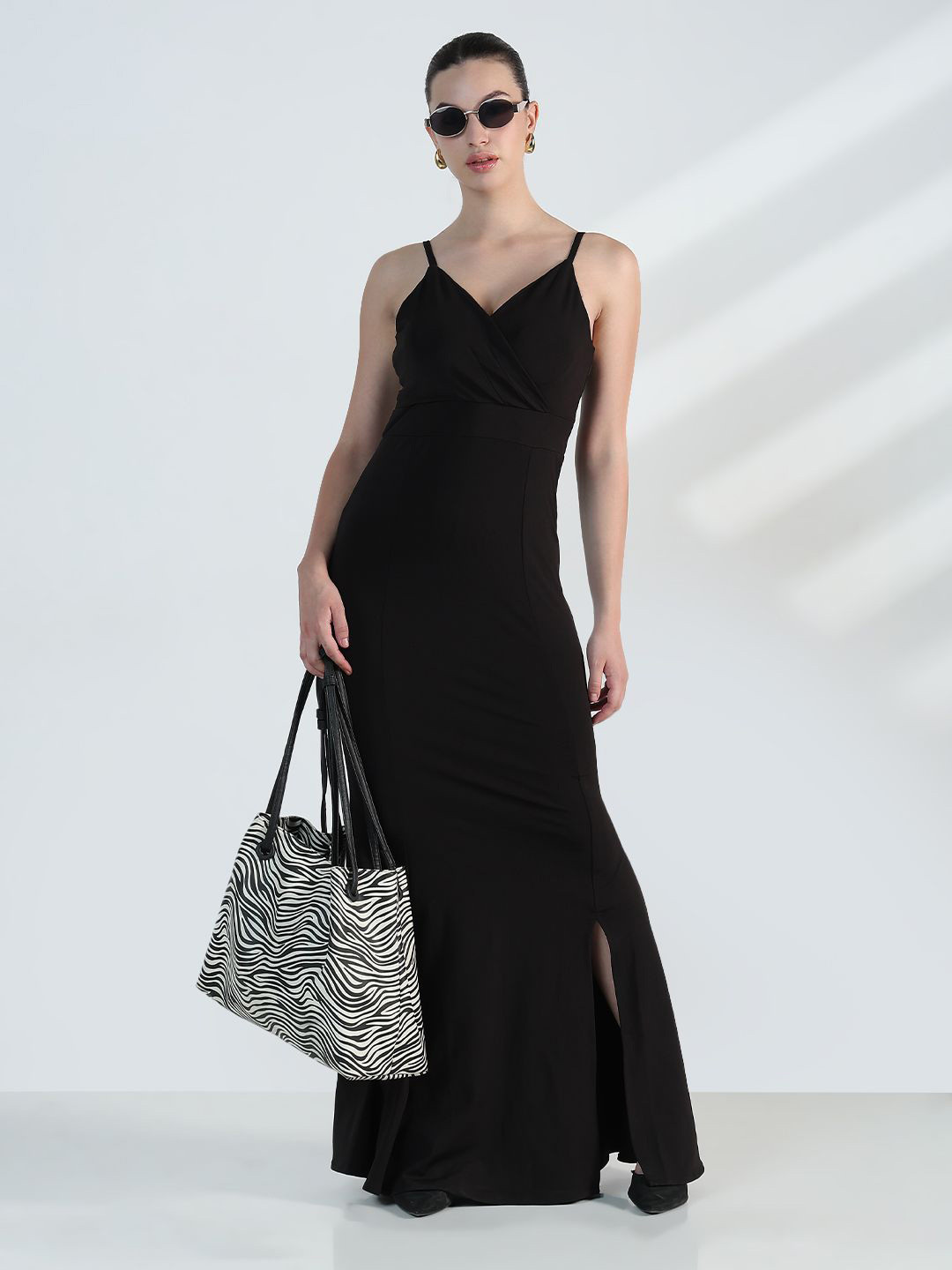 SHOWOFF Women Bodycon Maxi Dress With Slit
