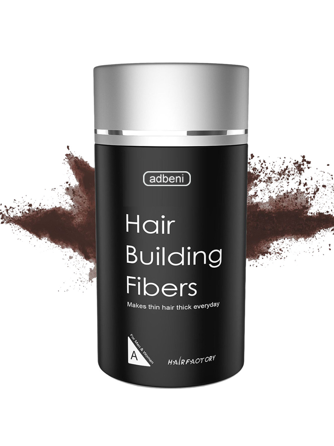 Adbeni Hair Building Fibers - 22 g - Brown
