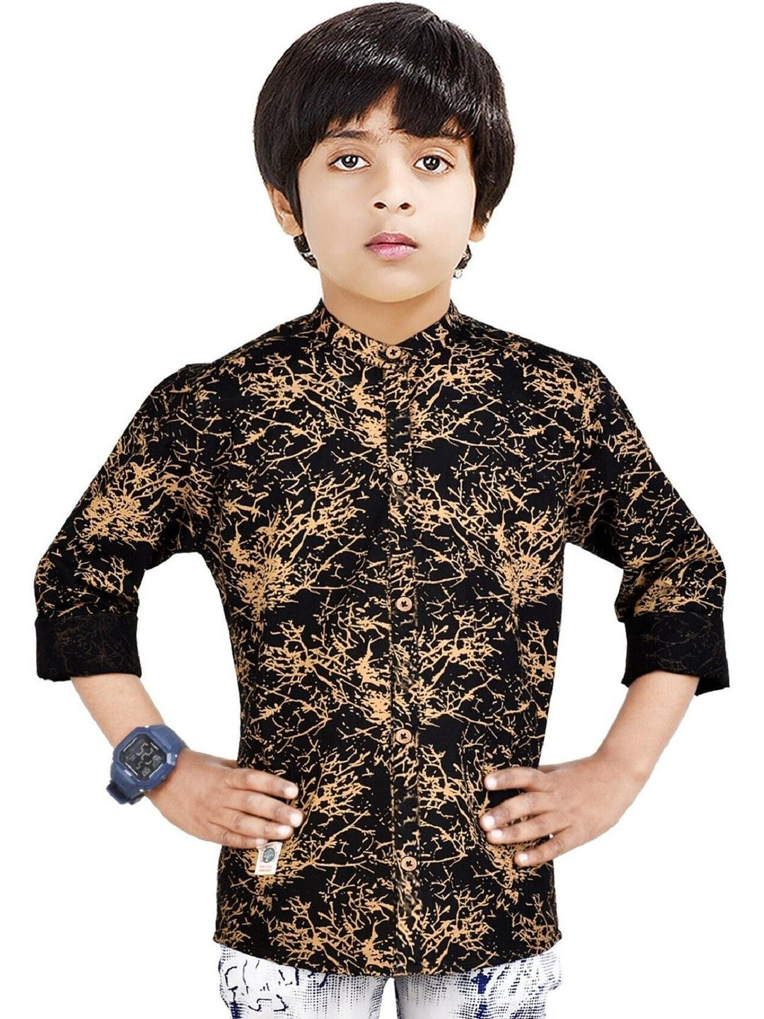 MADE IN THE SHADE Unisex Kids Animal Printed Casual Shirt