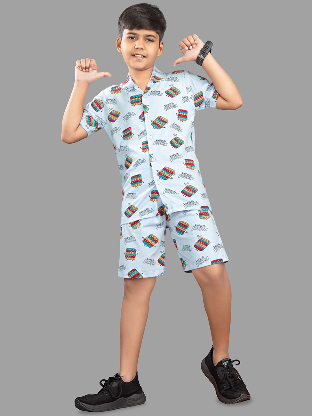 US Fly Boys Printed Shirt With Shorts