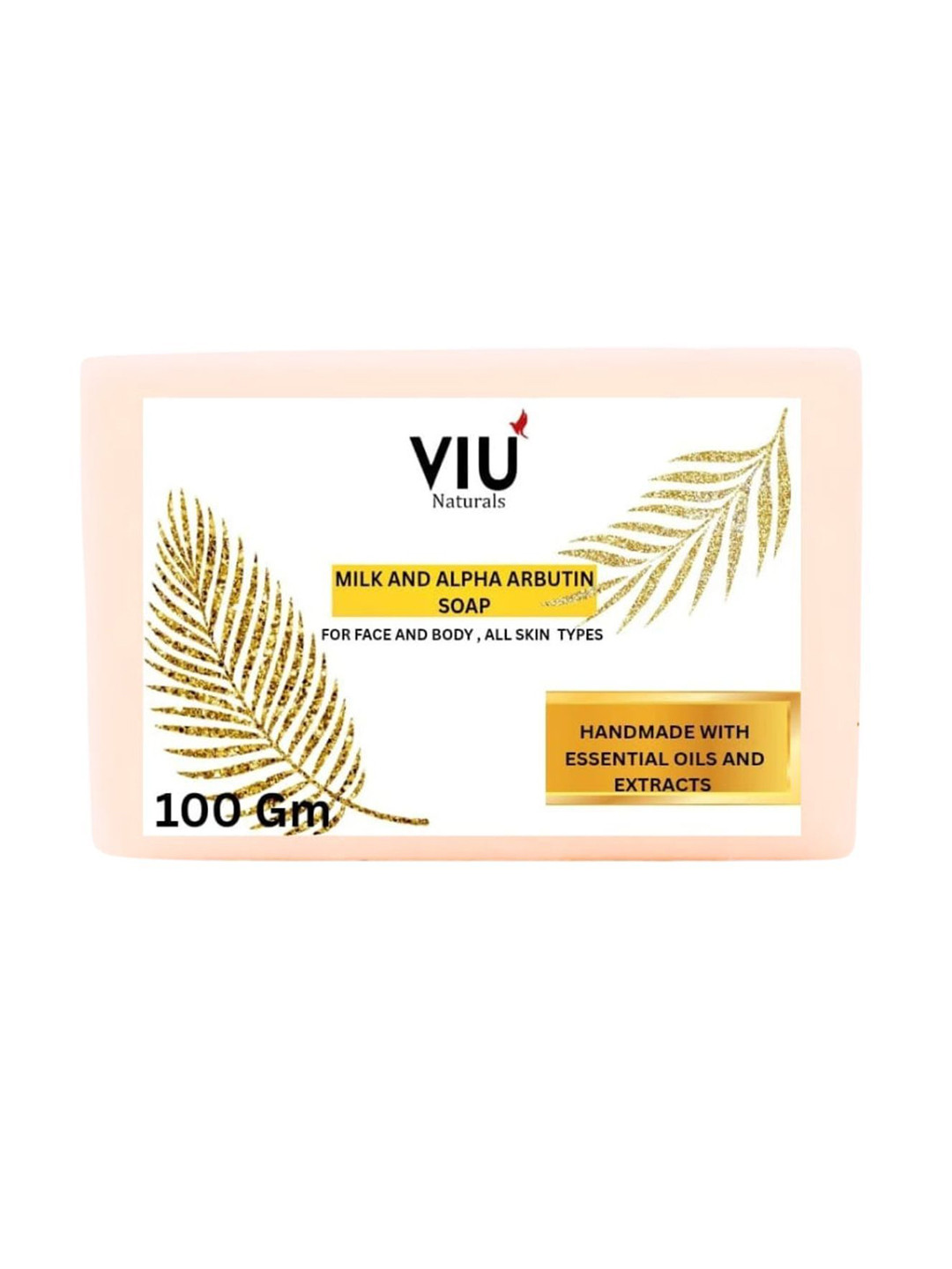 VIU NATURALS Milk & Alpha Arbutin Soap With Vitamin C - 100 g