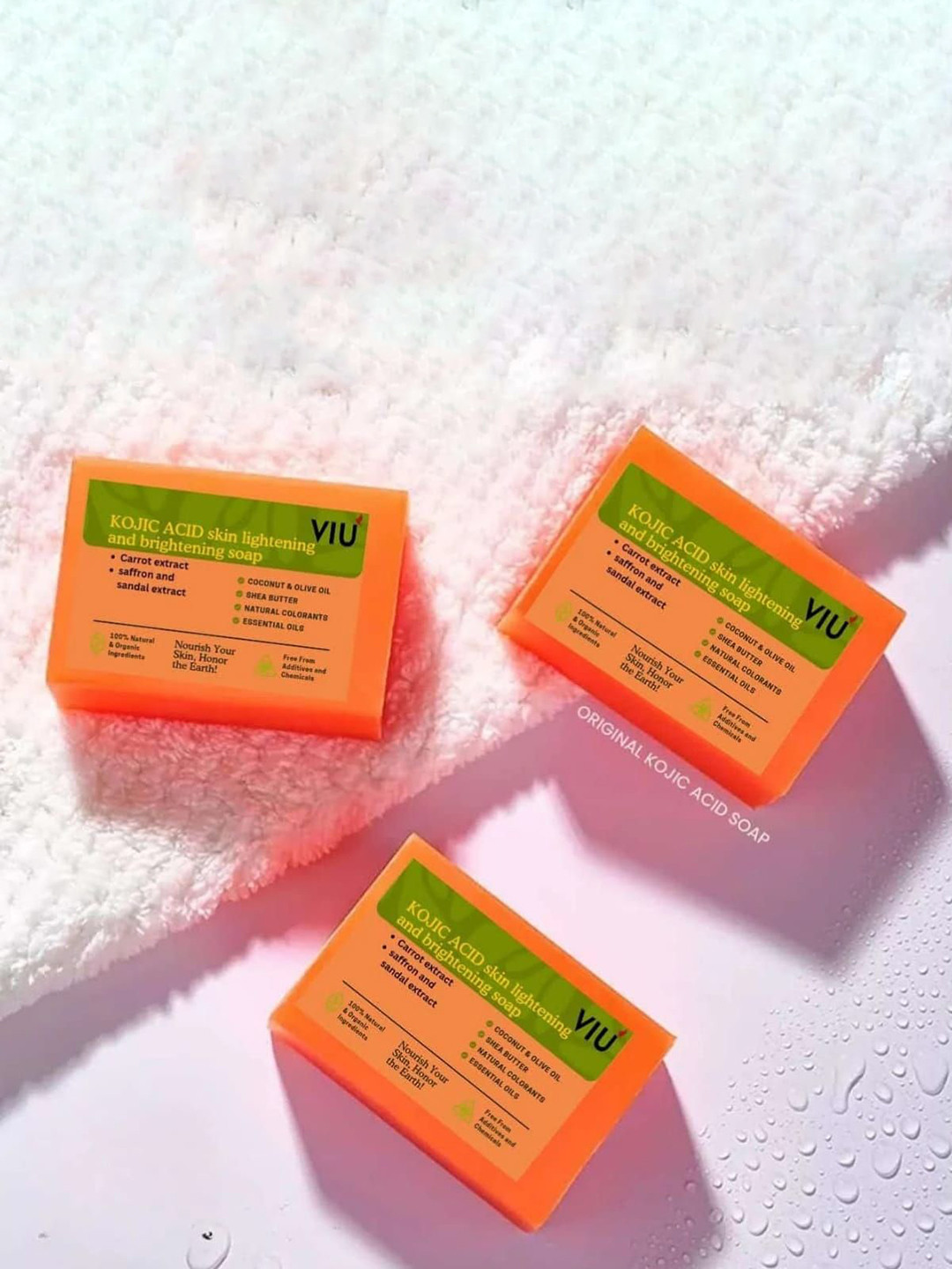 VIU NATURALS Kojic Acid Skin Lightening & Brightening Soap - 125 g