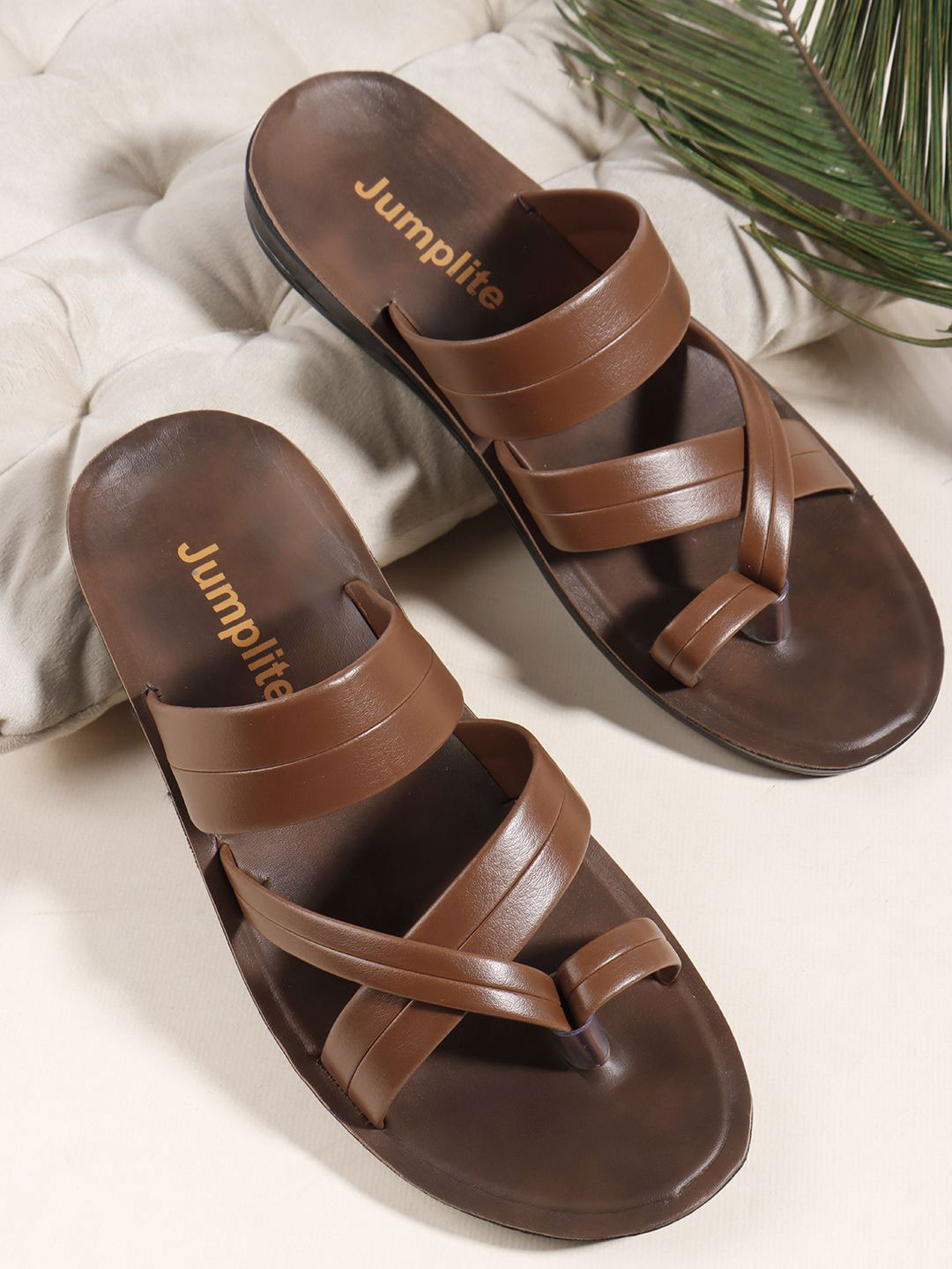 JUMPLITE Men Rexine Outdoor Comfort Sandals