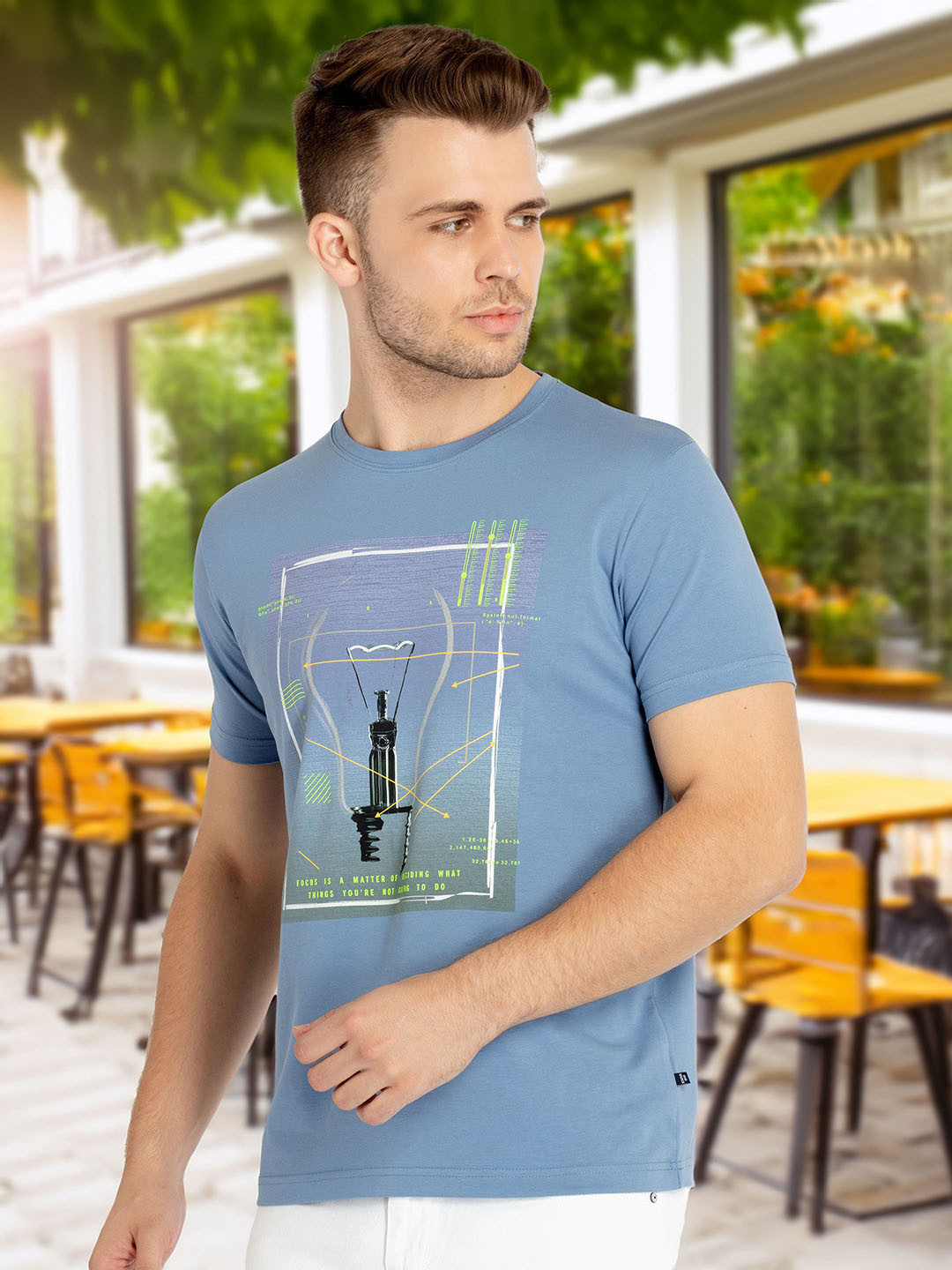 Status Quo Graphic Printed Cotton T-shirt