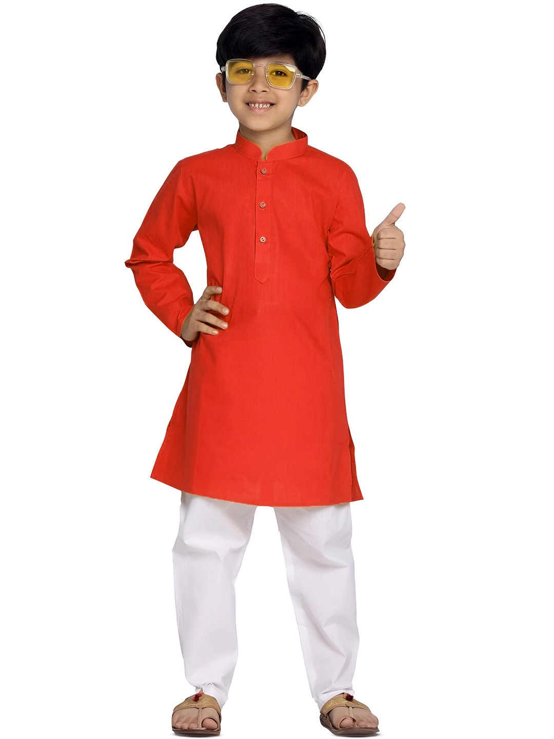 Enmozz Boys Mandarin Collar Kurta