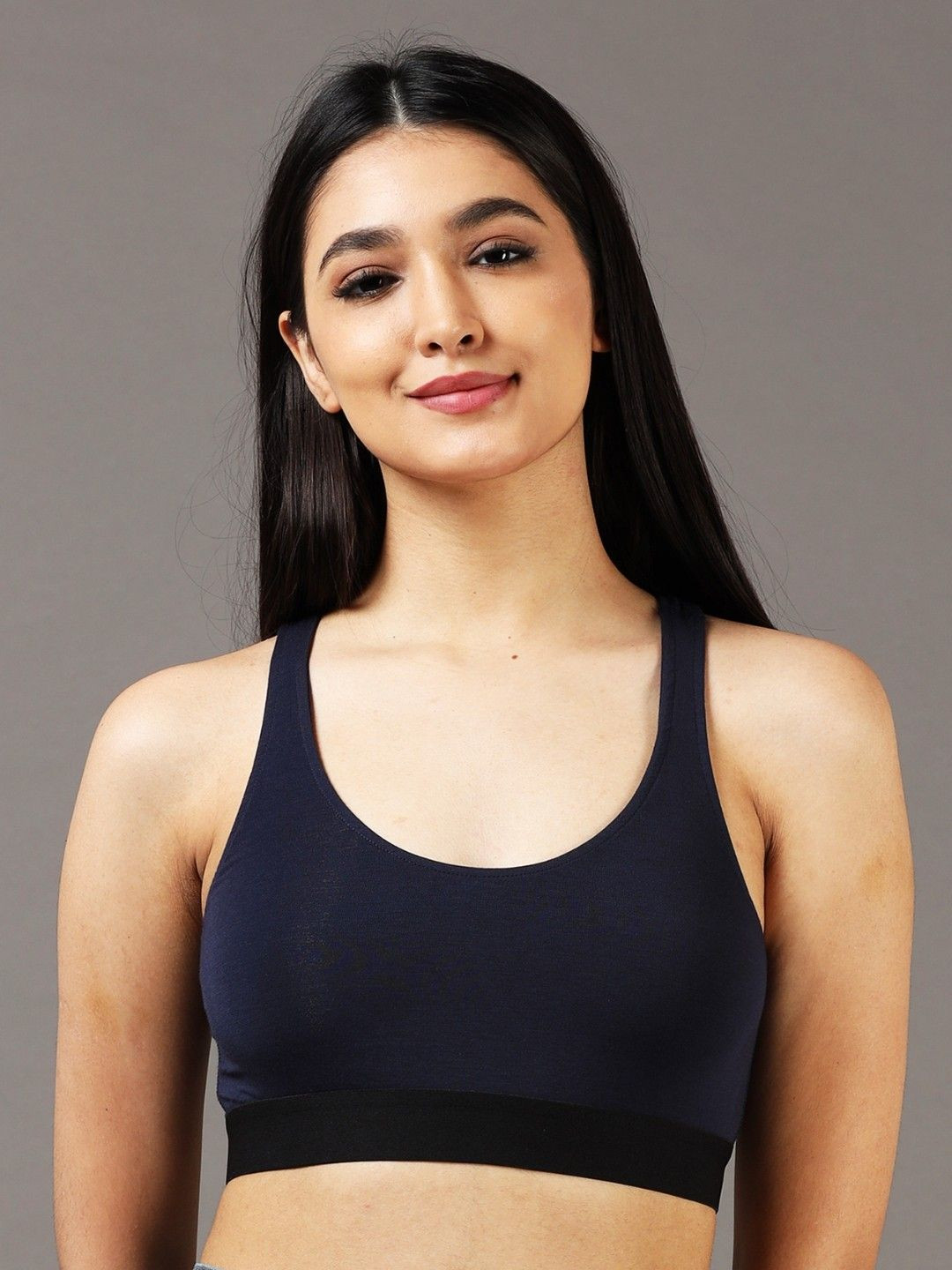 NEVER NEUD Women Micro Modal Sports Bra ,Wirefree & Non Padded Bralette, Anti Microbial