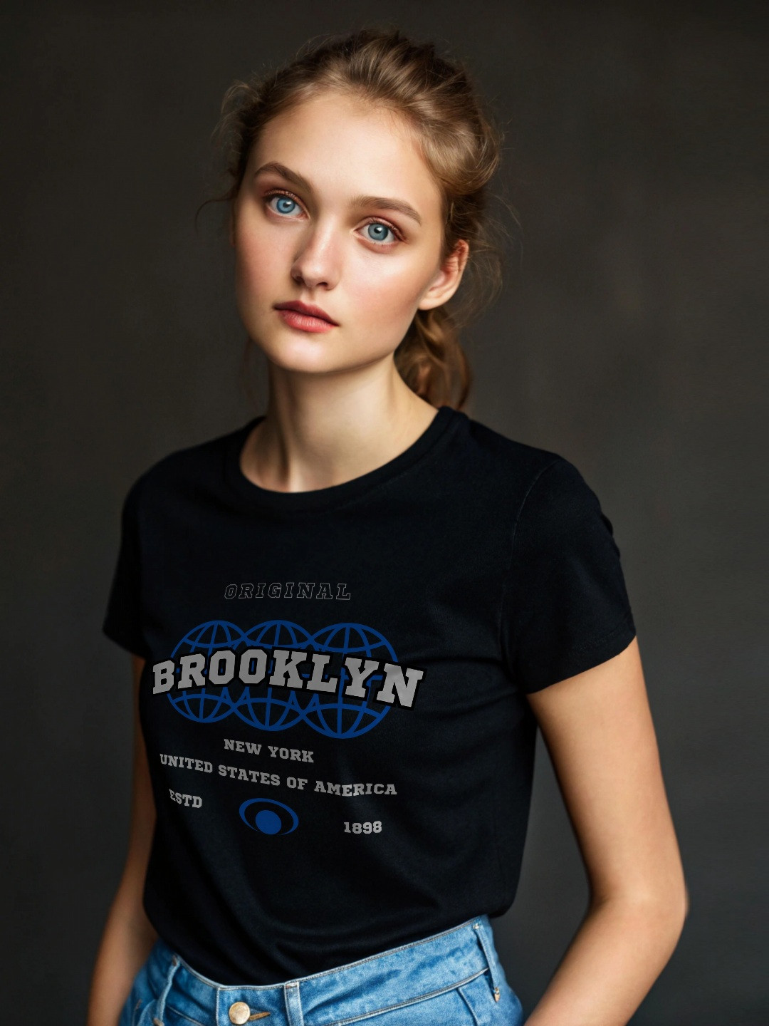 DressBerry Typpography Printed Round Neck Cotton Bio Finish Regular Fit T-Shirt