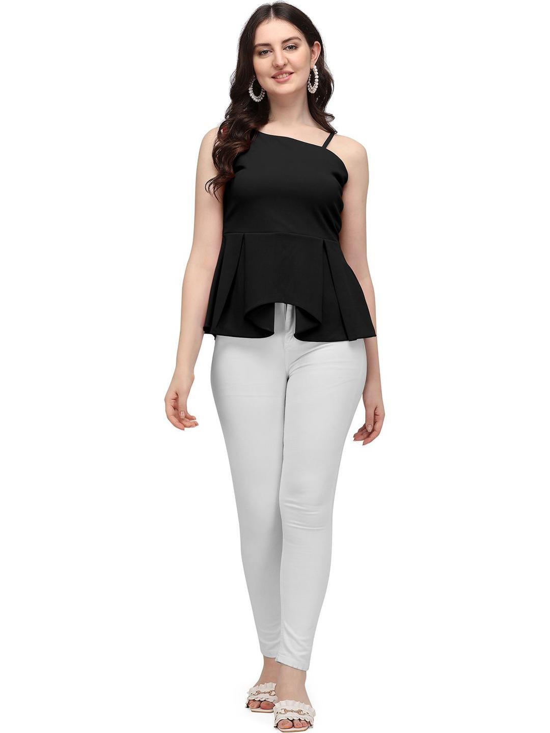 MG FASHION Off-Shoulder Boxy Top