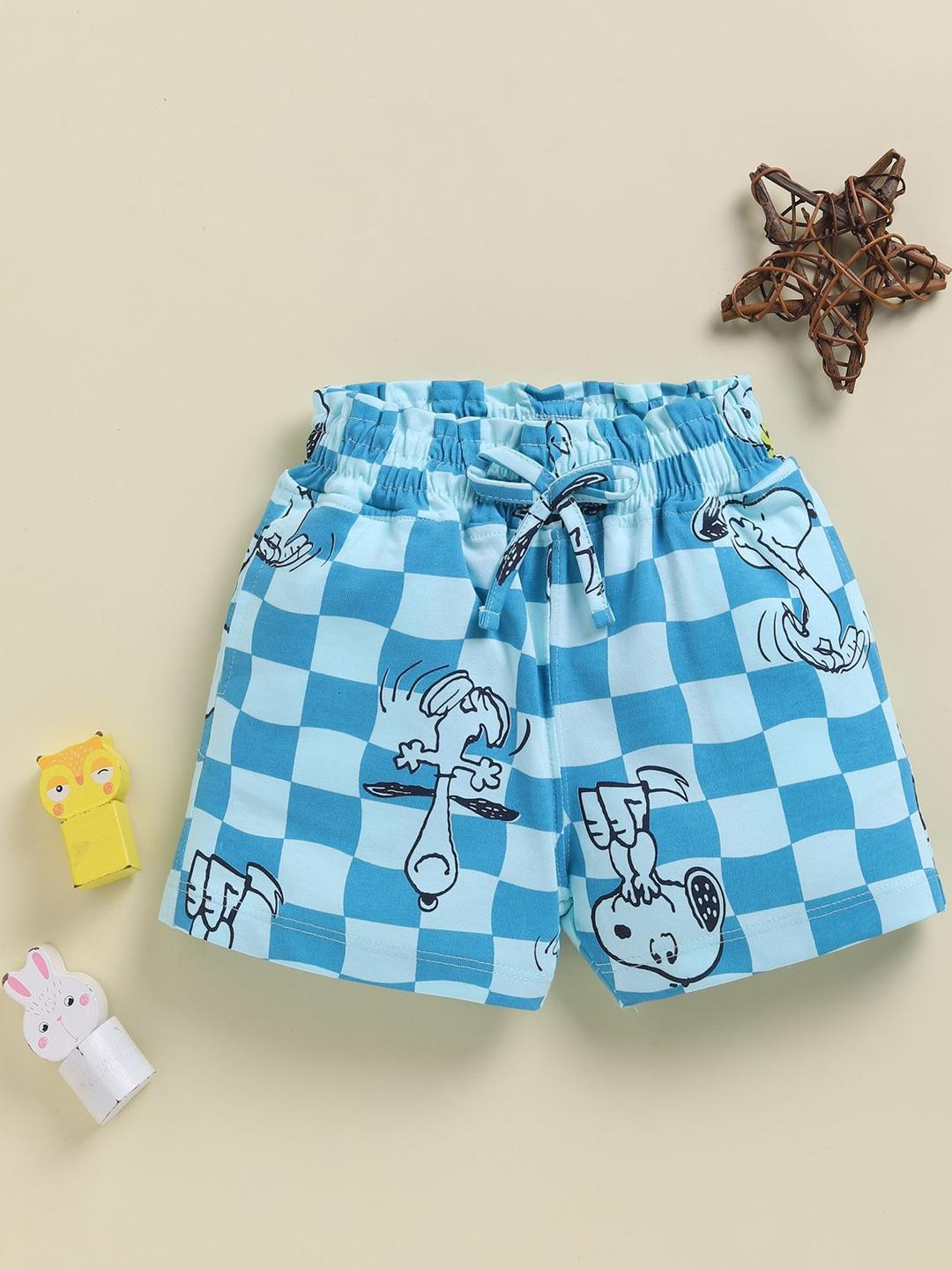 Biskid Girls Conversational Checked Shorts