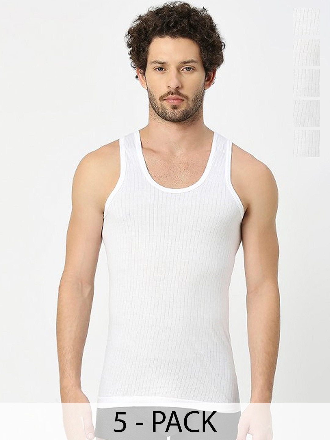 CAVENDERS Pack Of 5 Pure Connter Ultra Comfortable Basic Vests C52=-SWIFT---5- ---85