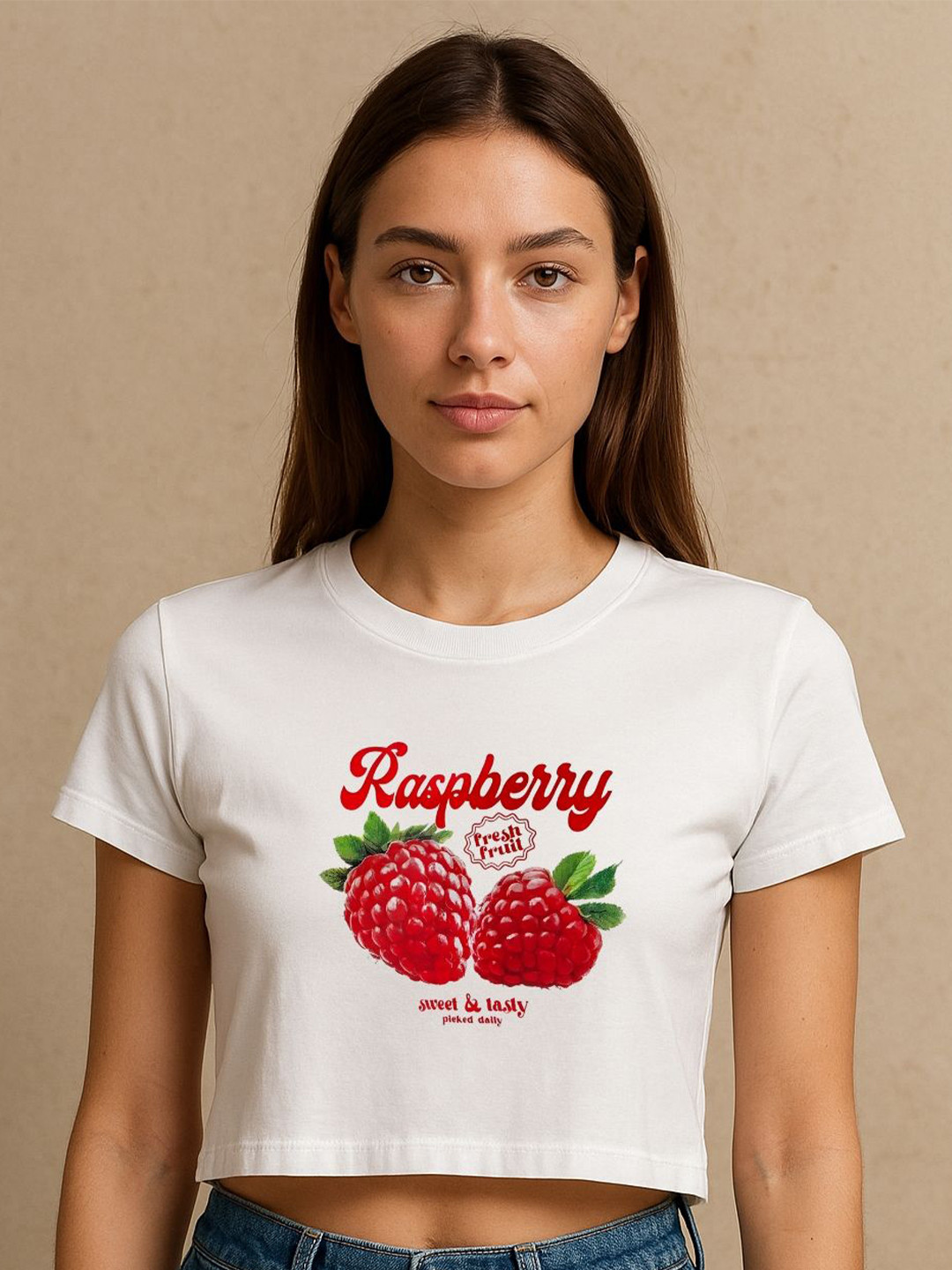 Art By Ritik Women Printed Pure Cotton Boxy T-shirt