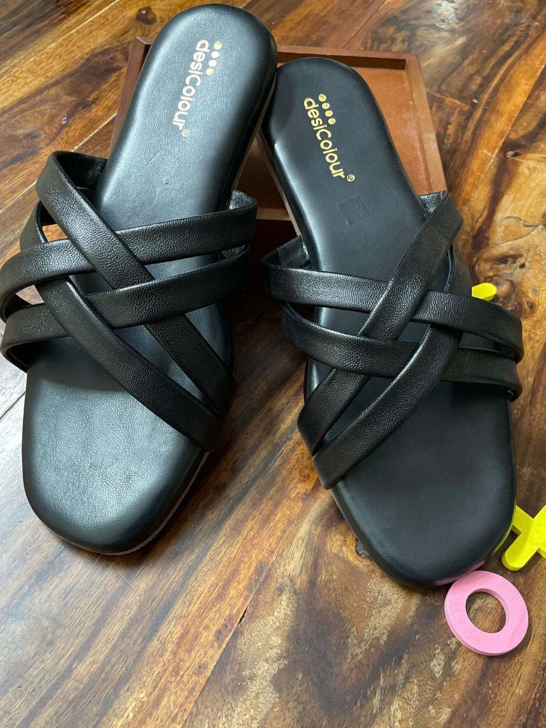 DESI COLOUR Women Solid Open Toe Other Open Toe Flats