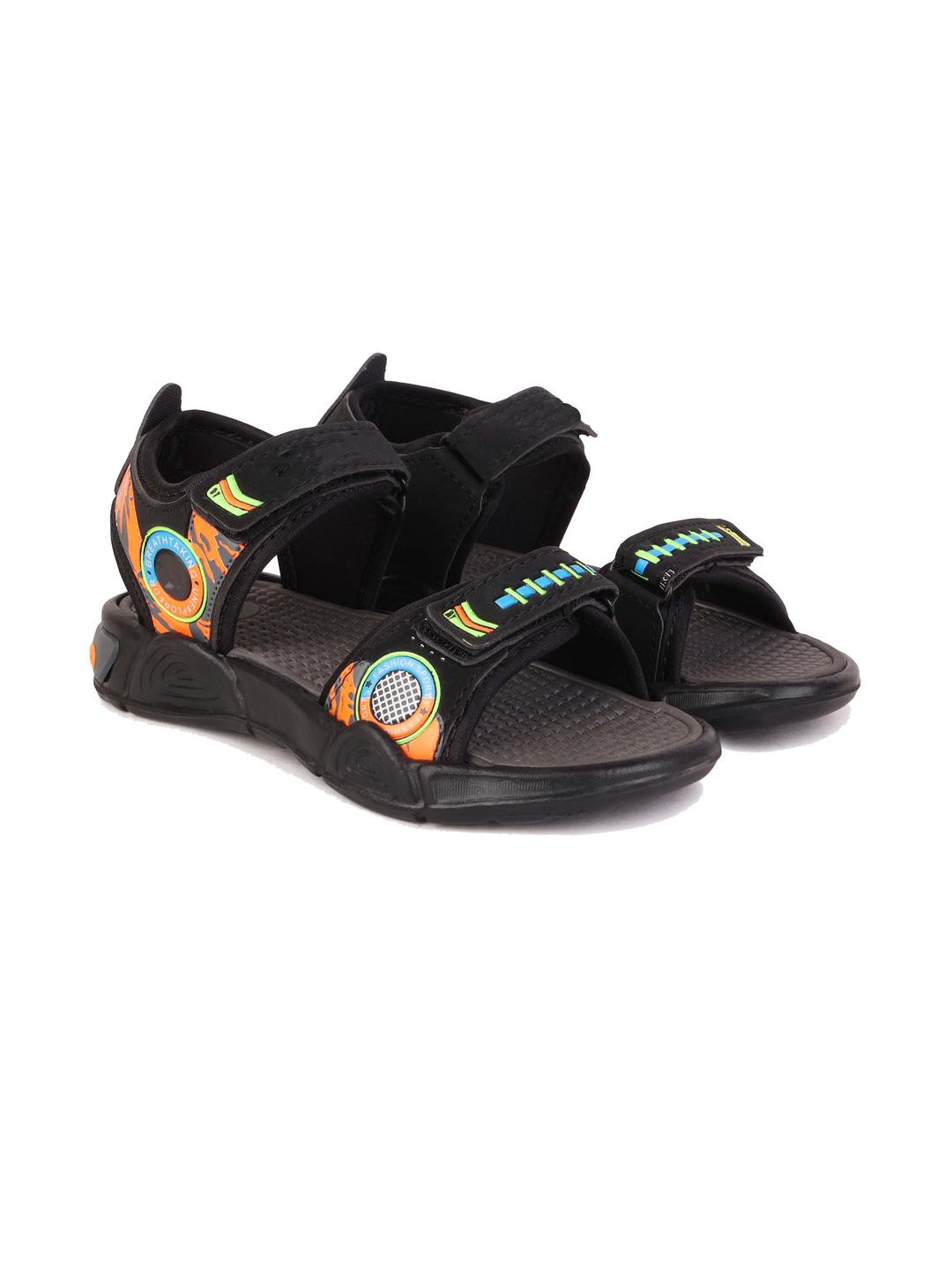 PENNEN Boys Grey Velcro Comfort Sandals