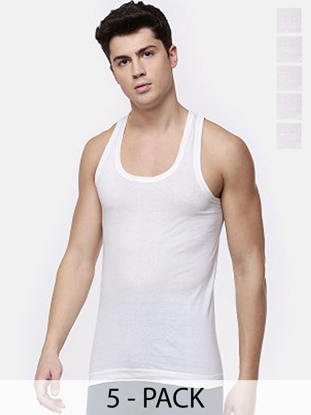 CAVENDERS Pack Of 5 Pure Connter Ulter Comfortable Basic Vests C62=-=SWIFT---5- ---85