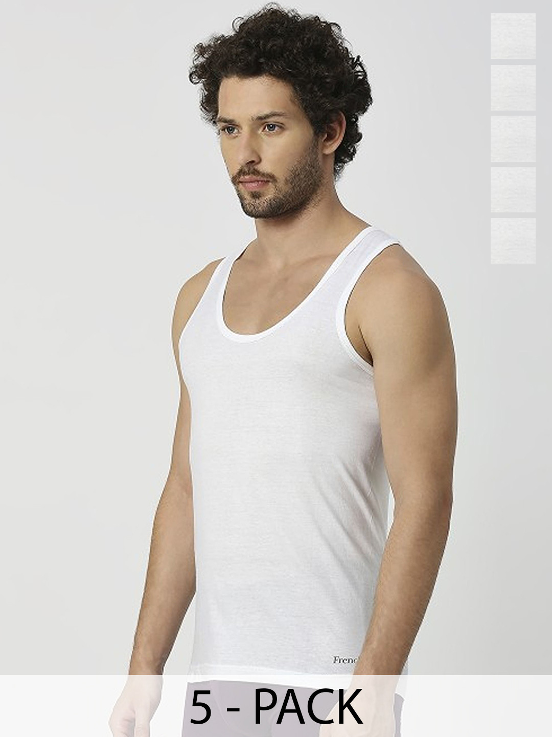 CAVENDERS Pack Of 5 Cotton Ultra Comfortable Undershirt Vests C73=-SWIFT---5- ---85