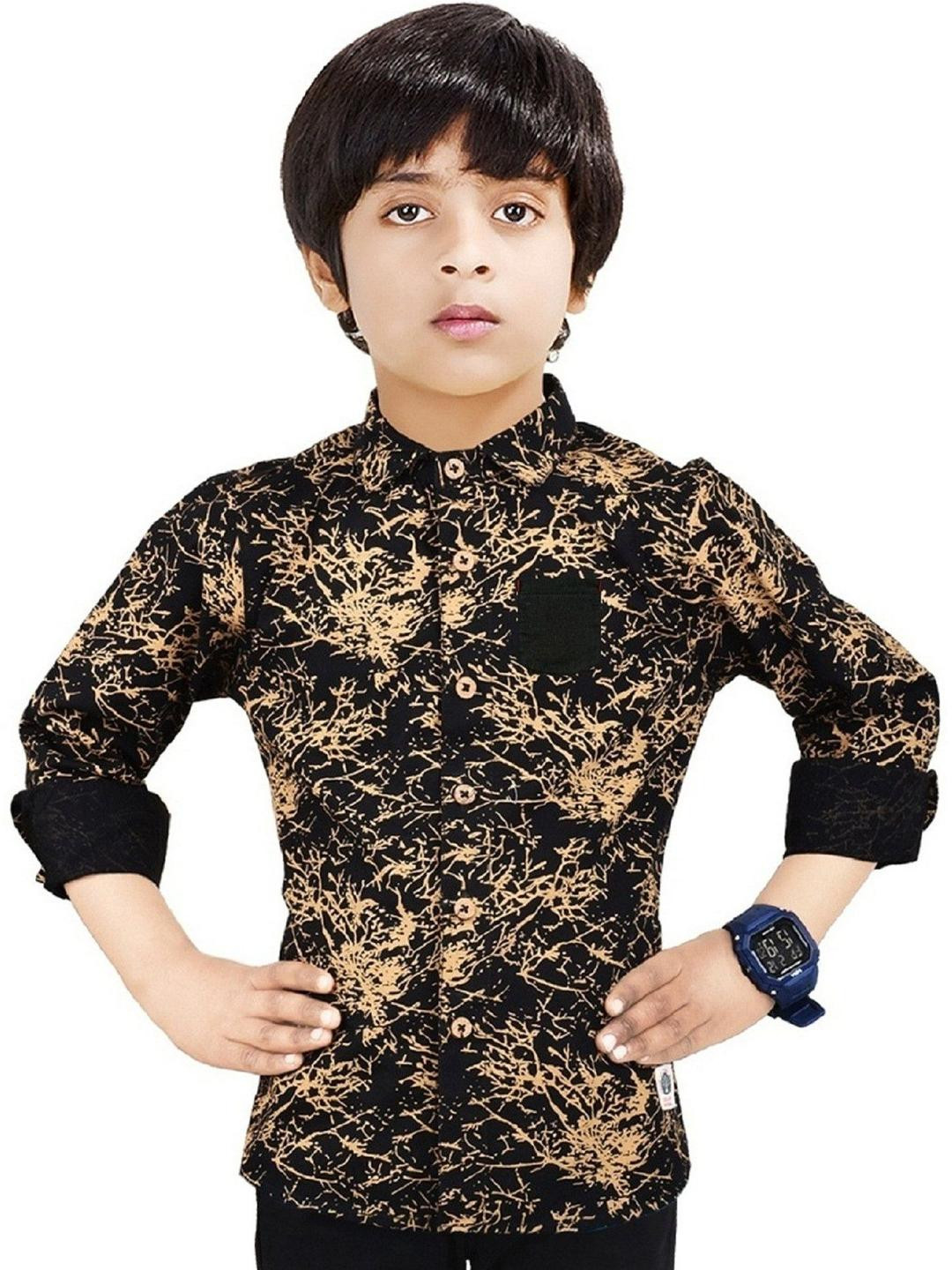 MADE IN THE SHADE Unisex Kids Animal Printed Casual Shirt