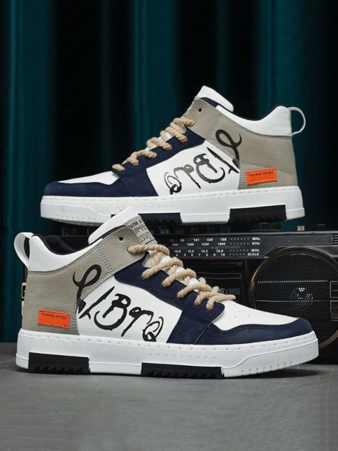 AACRAB Men High-Top Derbys Casual Shoes