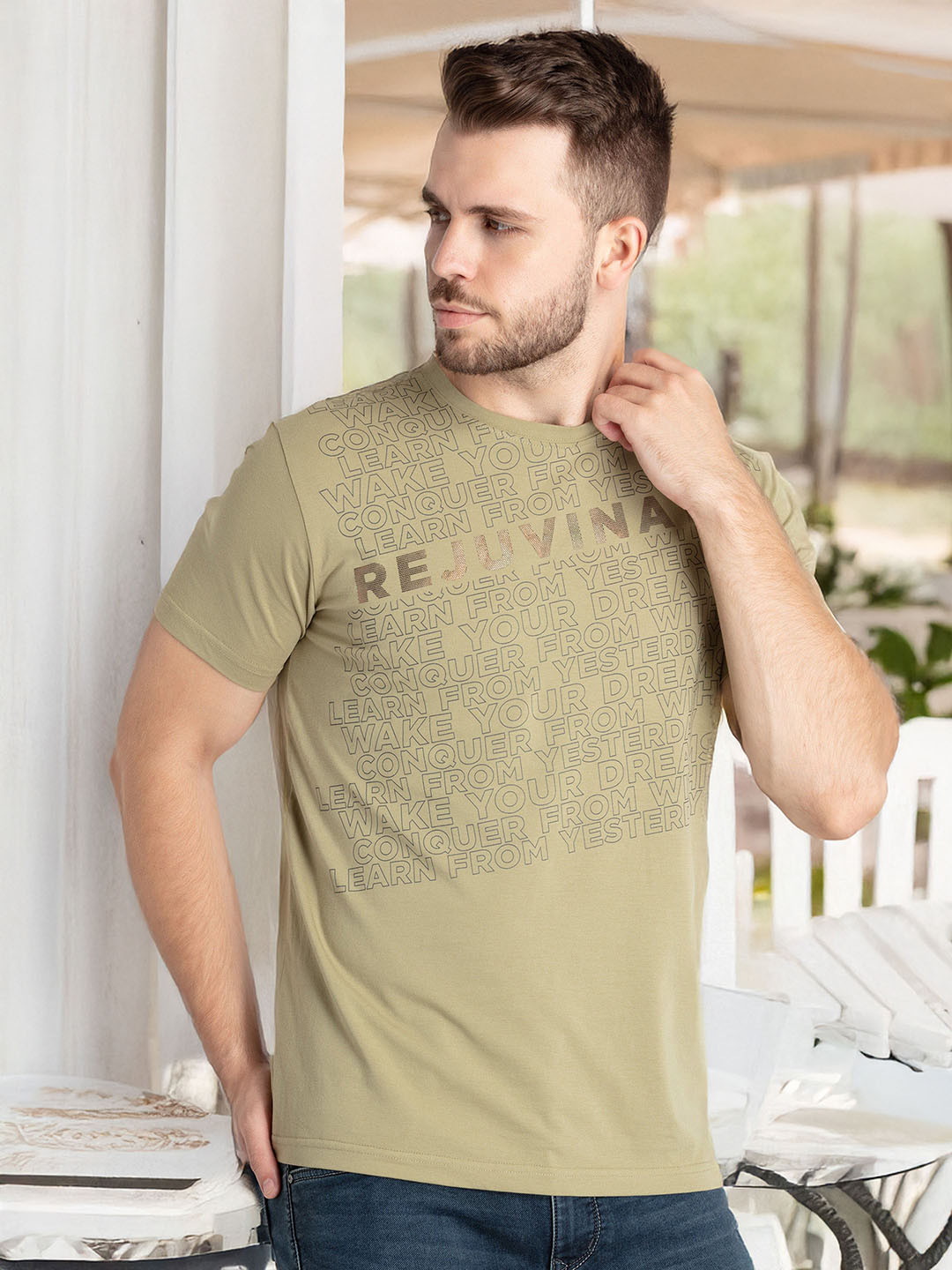 Status Quo Typography PrintedCotton T-shirt