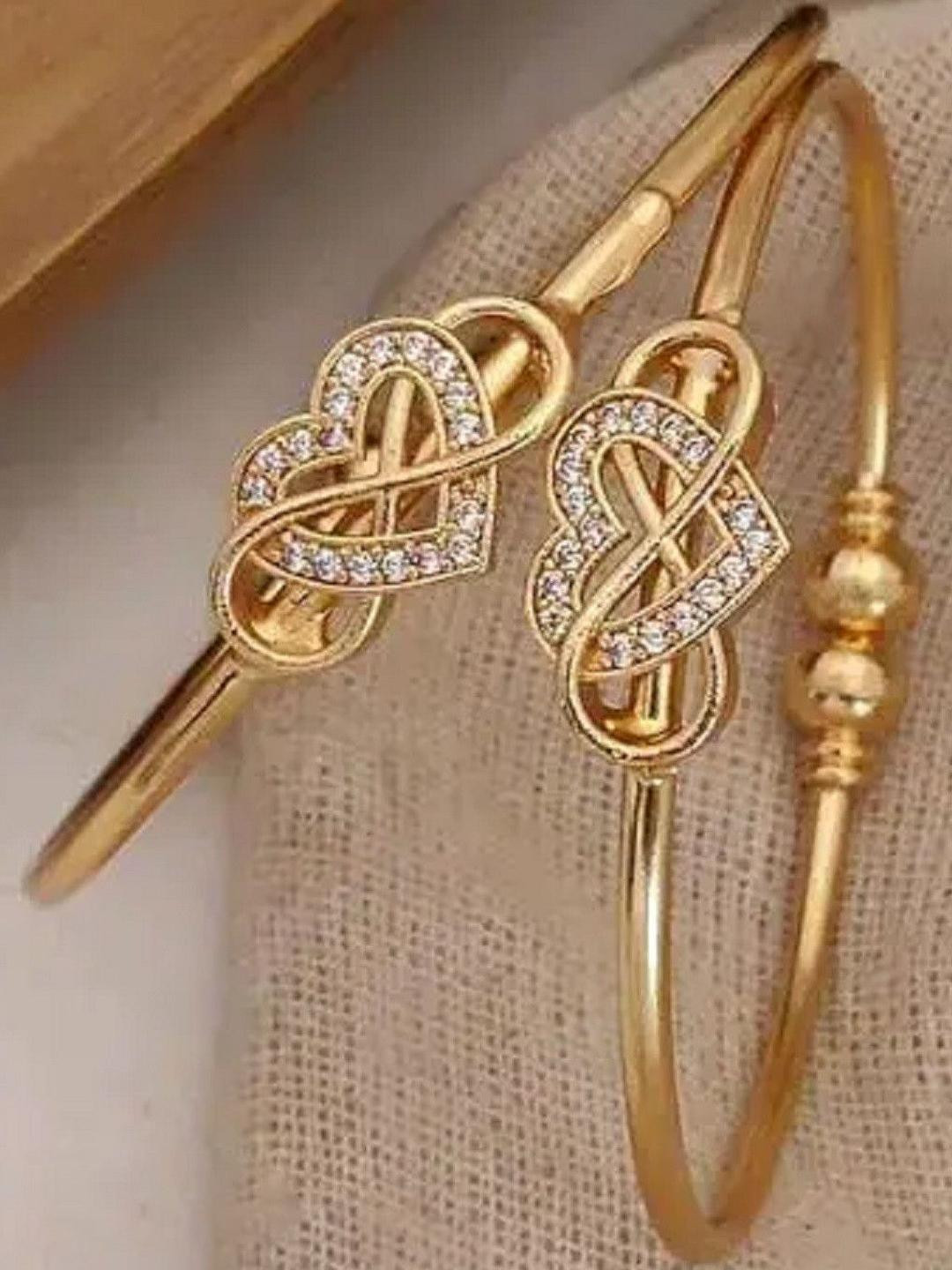 Anouk Set Of 2 American Diamond Kada Bracelets
